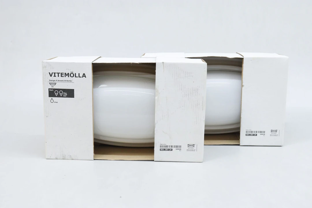 Lampor, 1 par, "Vitemölla", Ikea