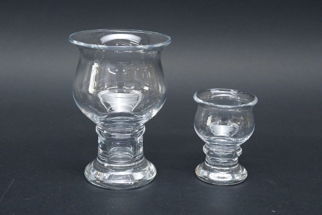 Vin- och snapsglas, 12+10st, Rolf Sinnemark "Baron", Boda, 1970-tal