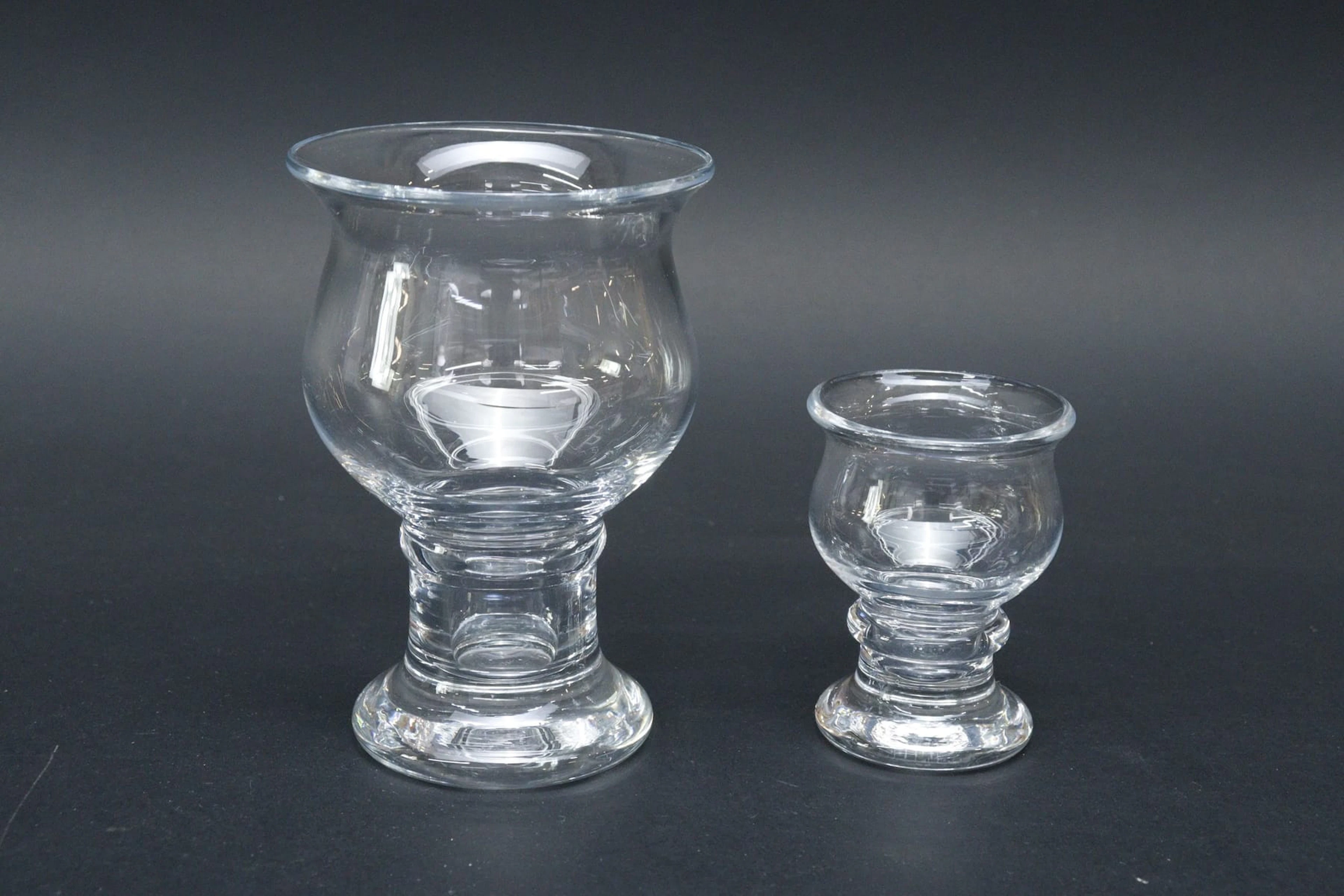 Vin- och snapsglas, 12+10st, Rolf Sinnemark "Baron", Boda, 1970-tal