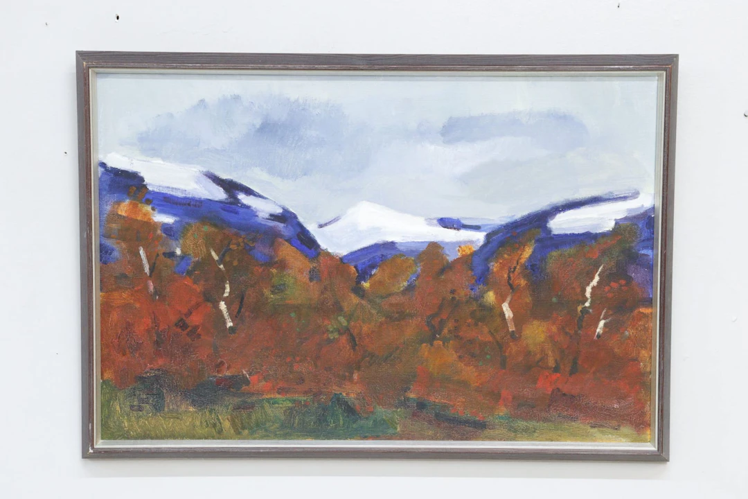 Styrbjörn Leander Engström, "Lappland", olja på duk, signerad átergo
