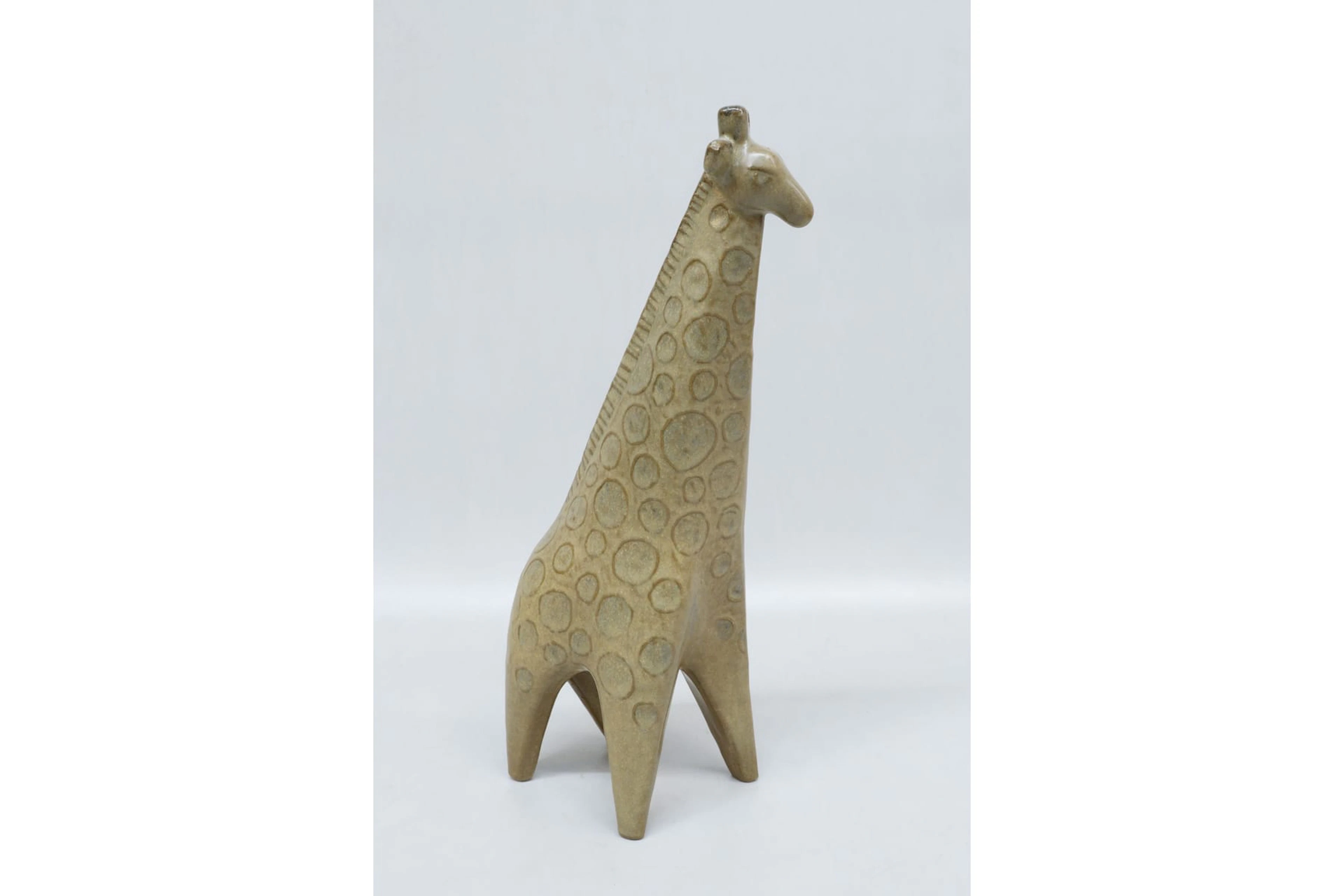 Figurin, Lisa Larson, "Giraff", ur serien Stora Zoo, Gustavsberg