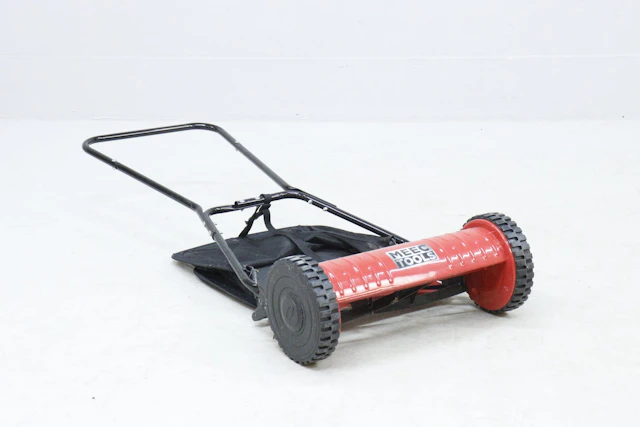Gräsklippare, Meec Tools, med uppsamlare
