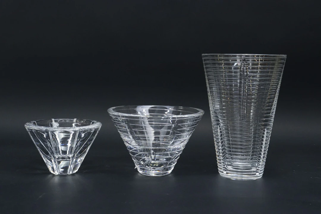 Vaser, 3st, glas, Kosta