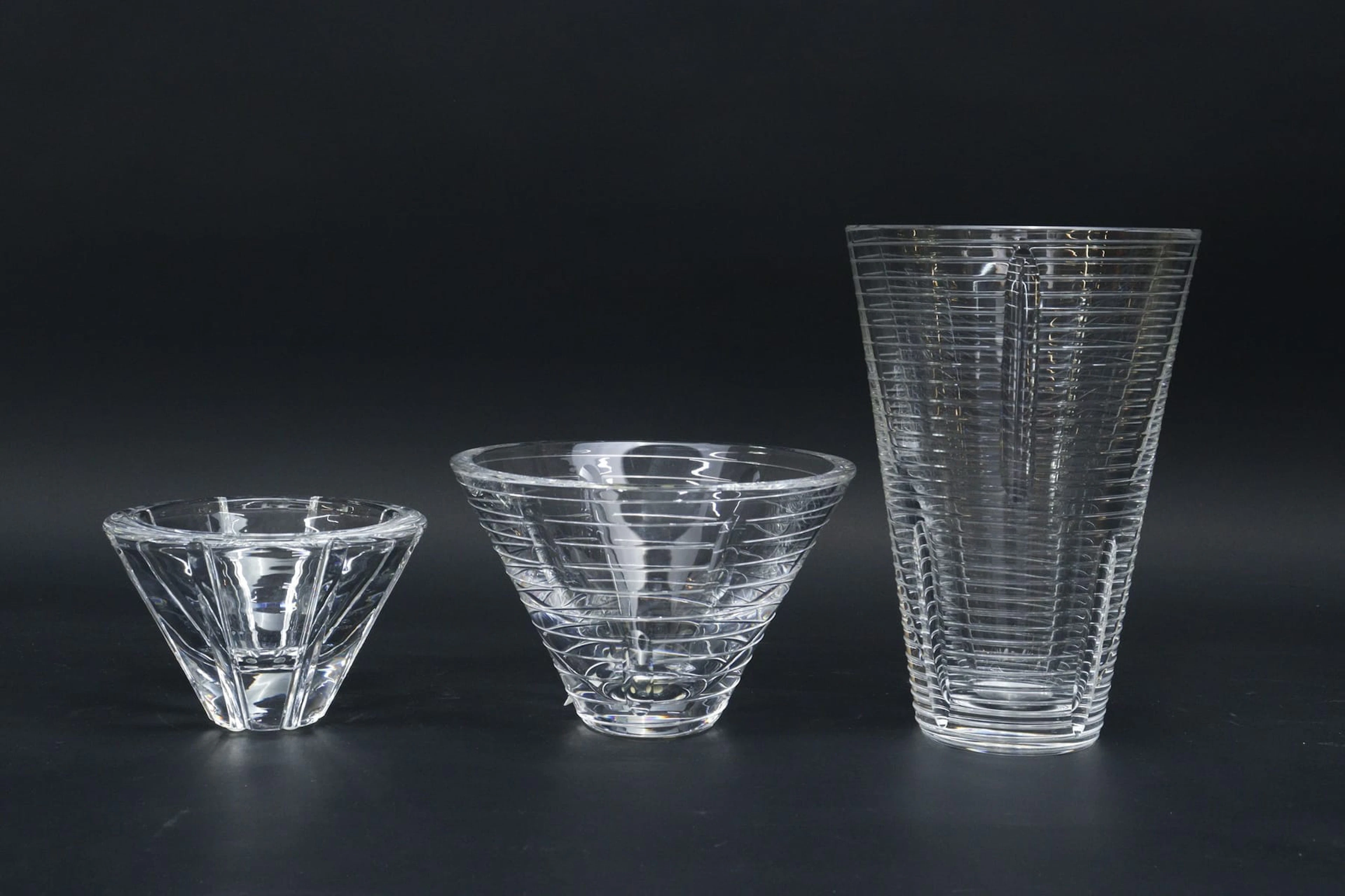 Vaser, 3st, glas, Kosta