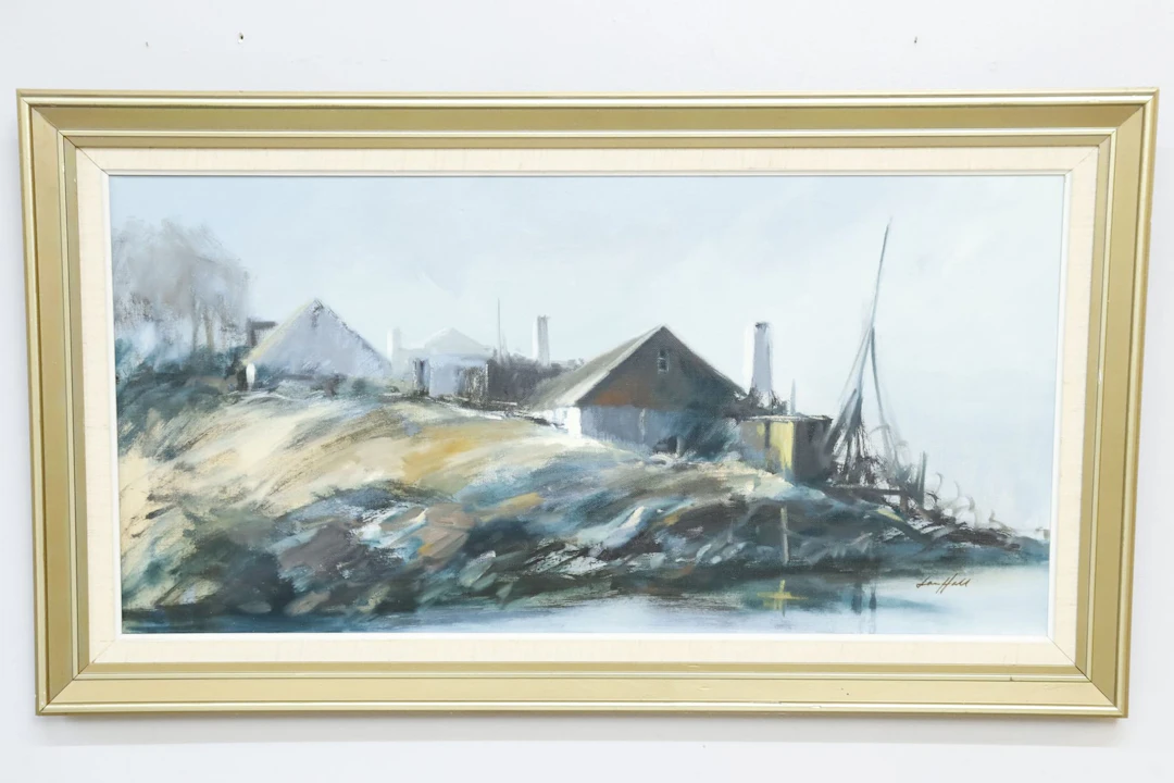 Lars Hall, olja på duk, signerad