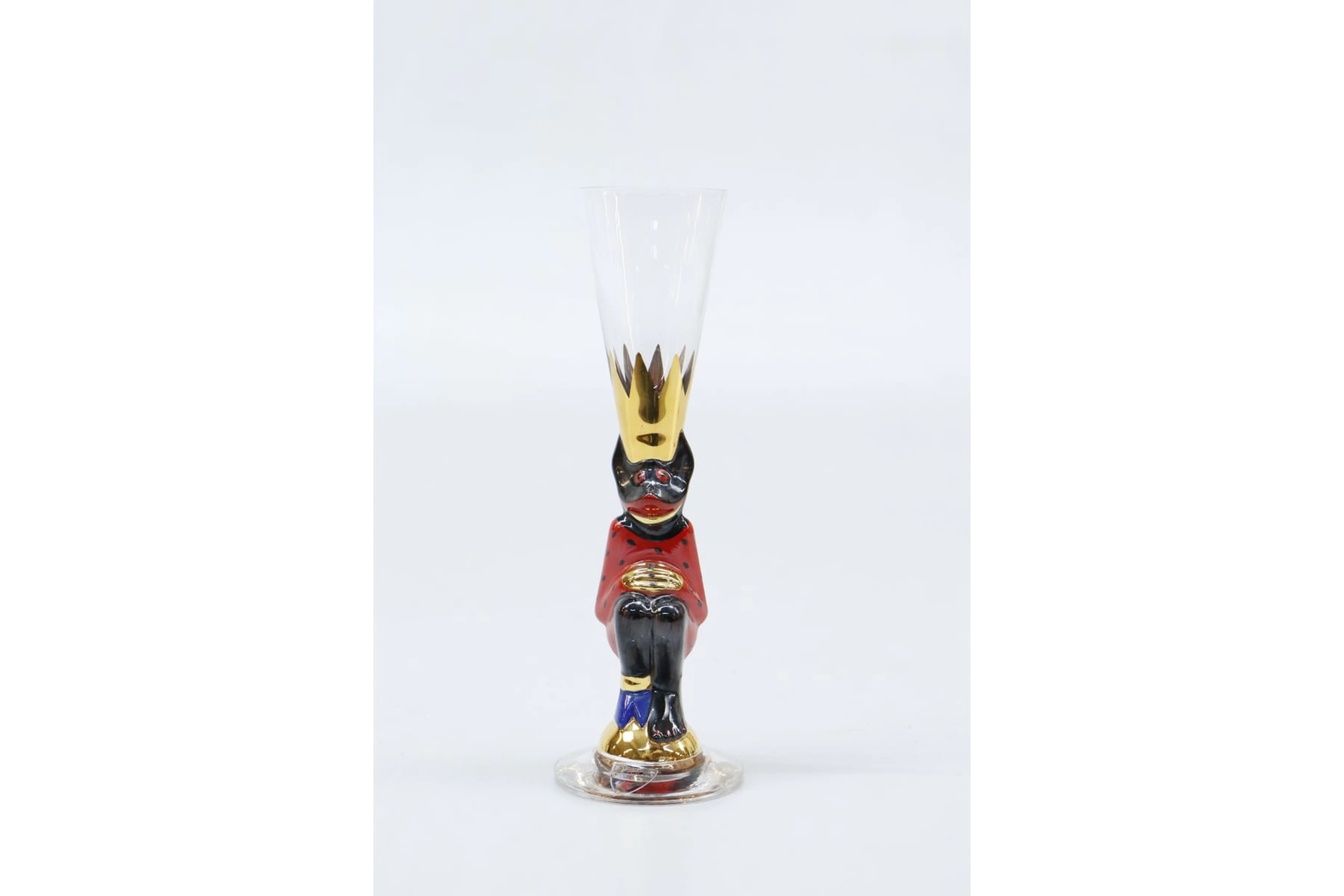 Snapsglas, "Djävul", Gunnar Cyrén, Orrefors, från Nobelservisen, signerat