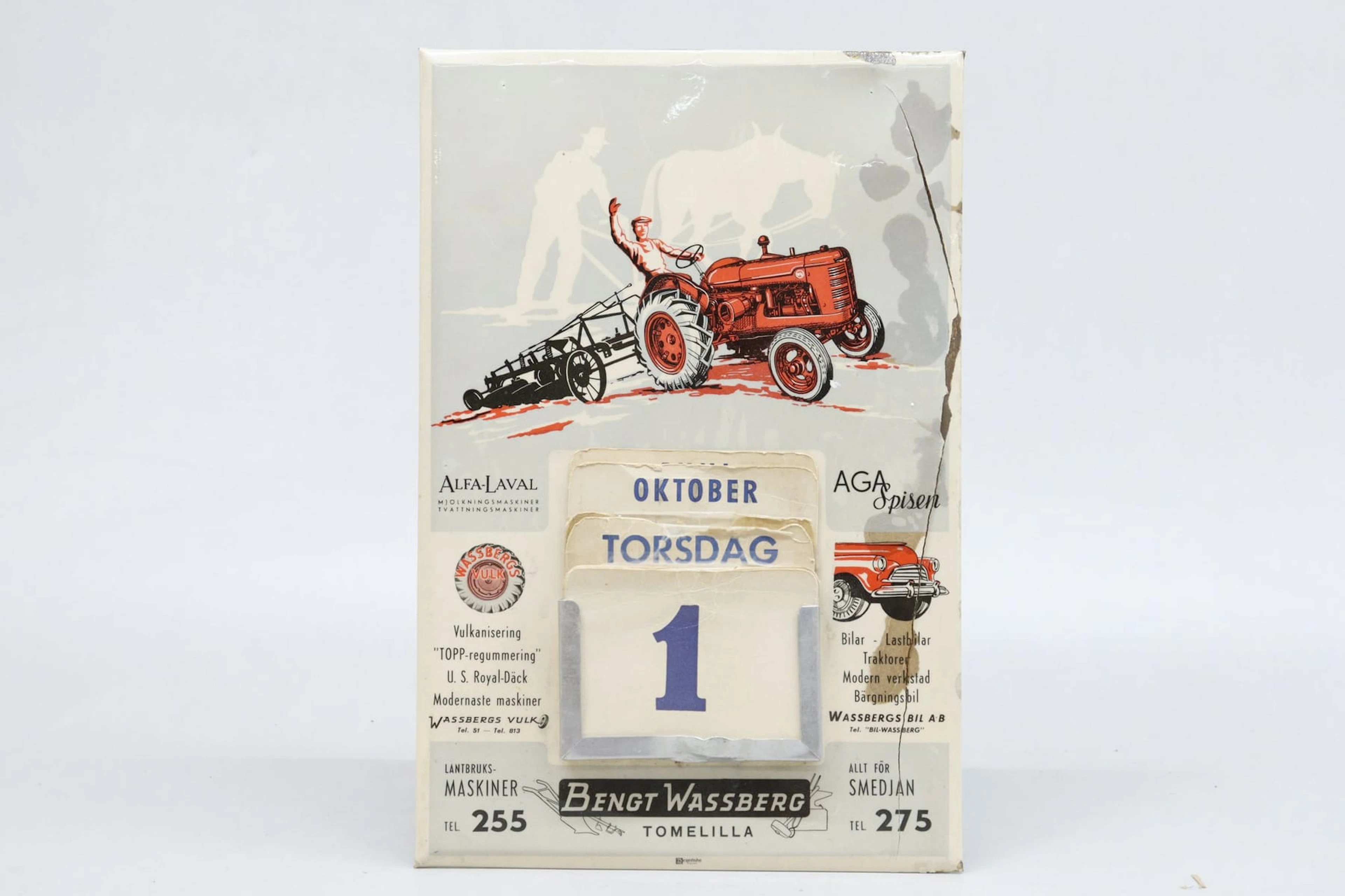 Äldre kalender, Bent Wassberg, Tomelilla