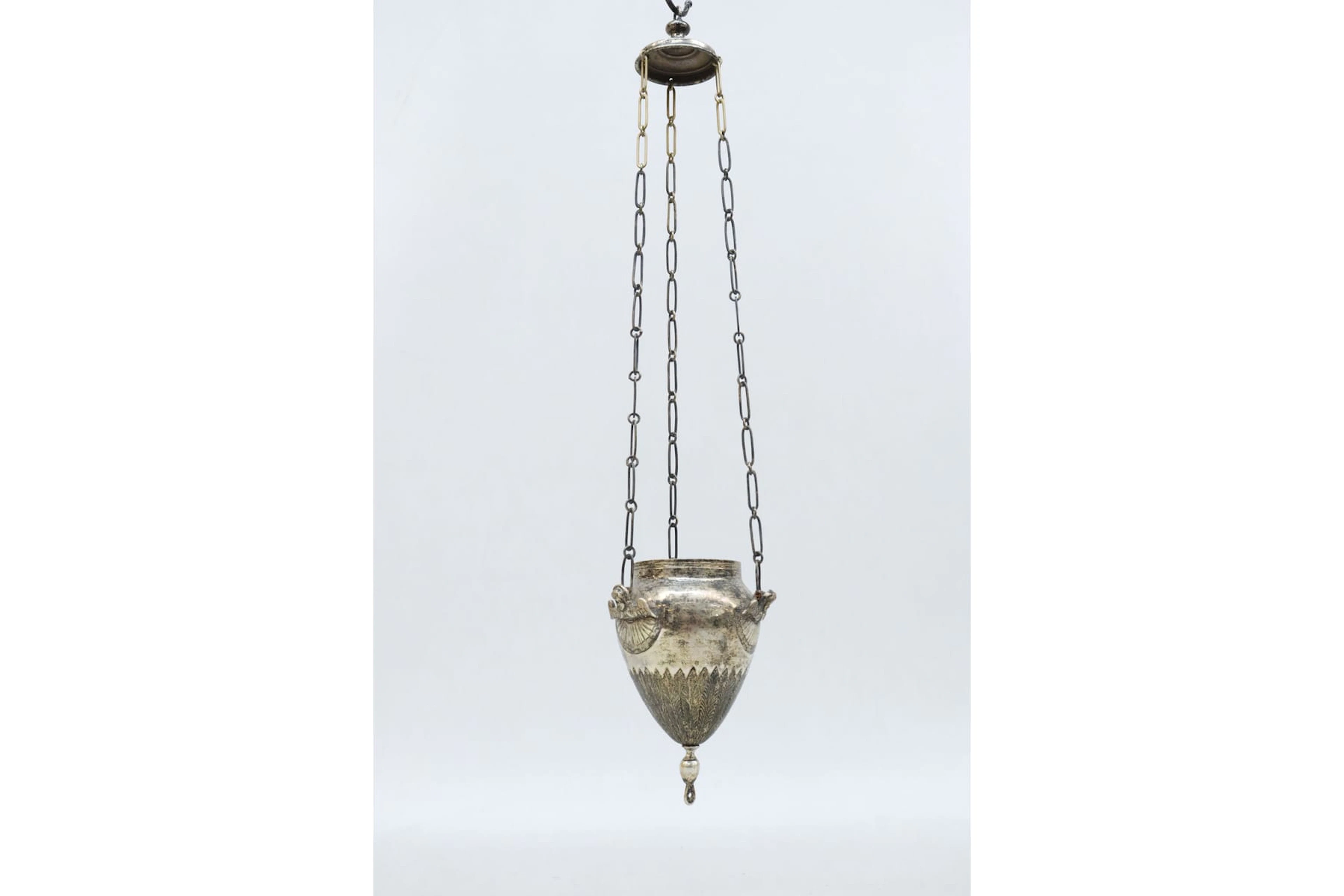Rökelsekar, silver, vikt 183 gram, otydliga stämplar