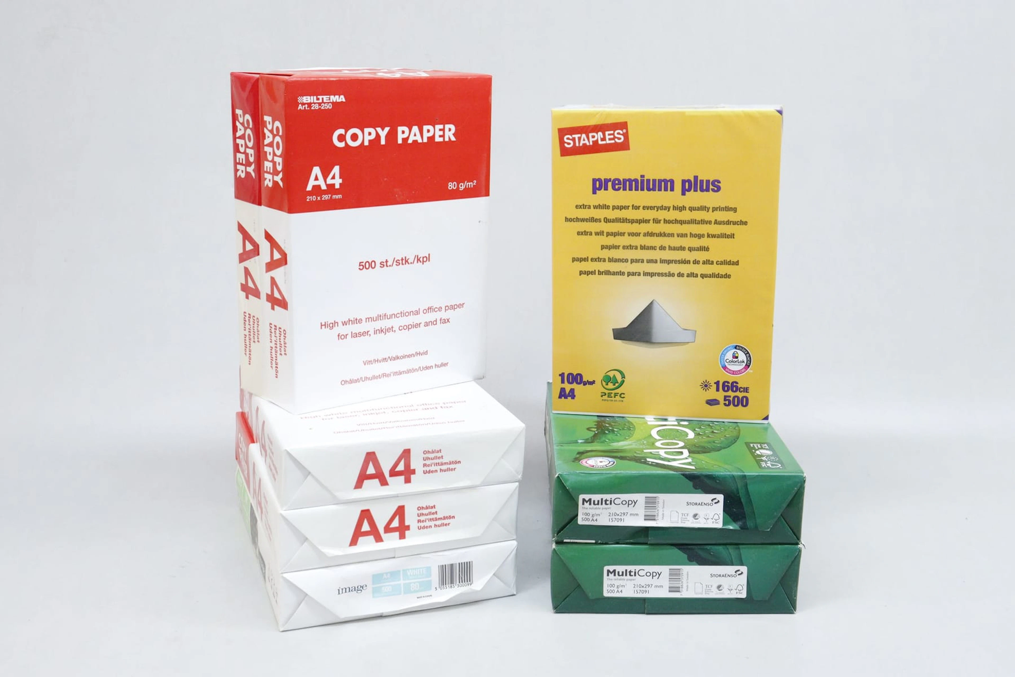 A4-papper, 2500+1500st, ohålat