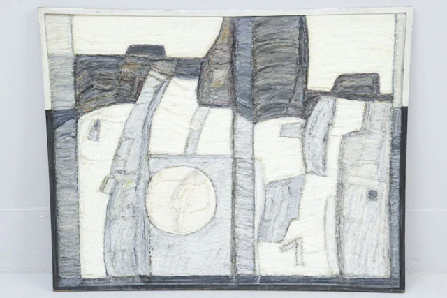 Max Greger Carlsson, blandteknik, signerad