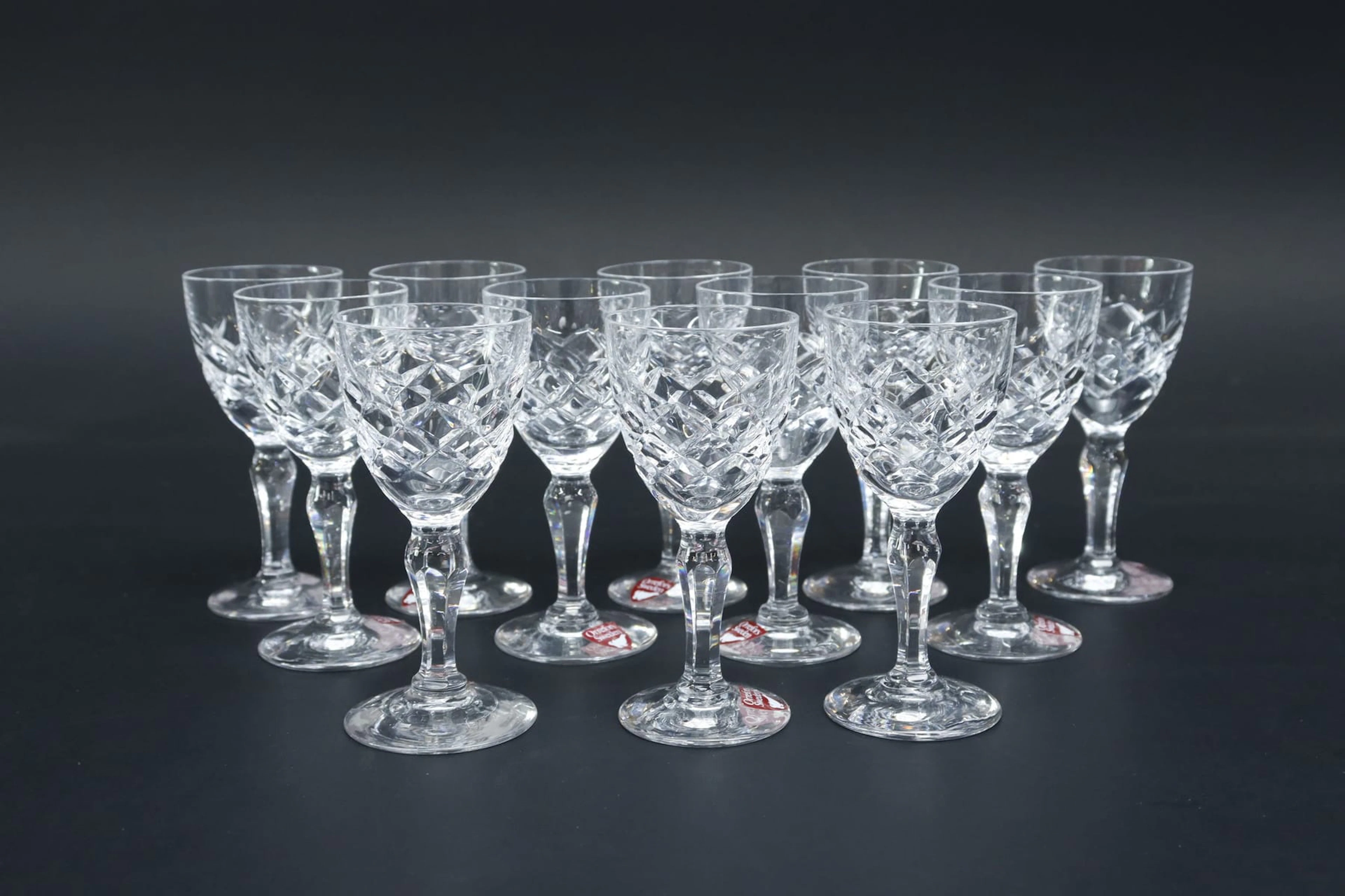 Snapsglas, 12st, Gunnar Cyrén "Karolina", Orrefors