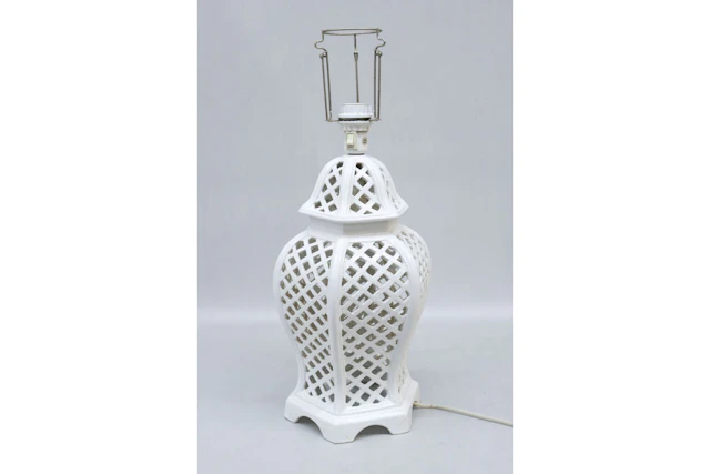 Bordslampa, porslin