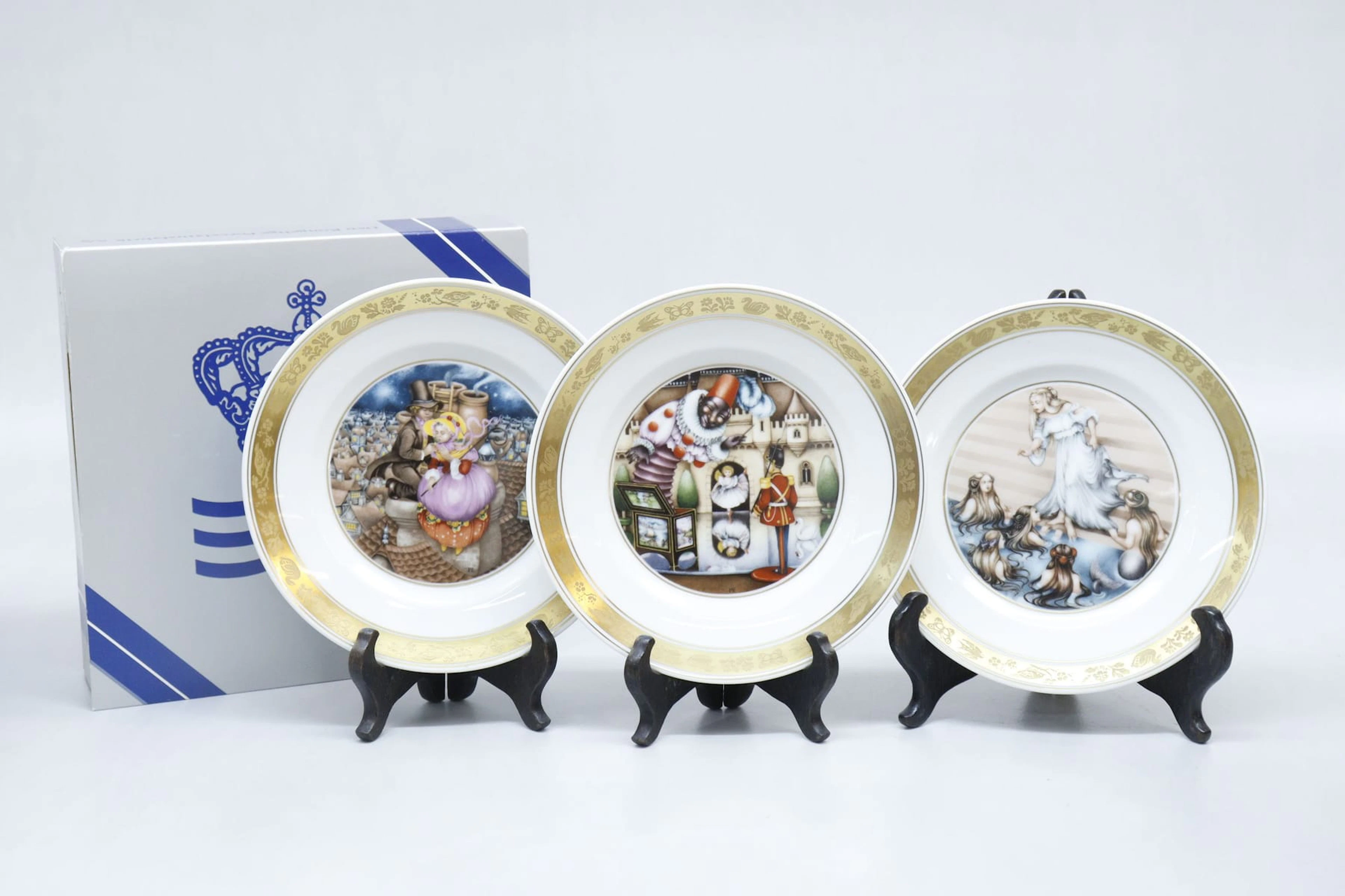 Samlartallrikar, 12st, "The Hans Christian Andersen Plates", Royal