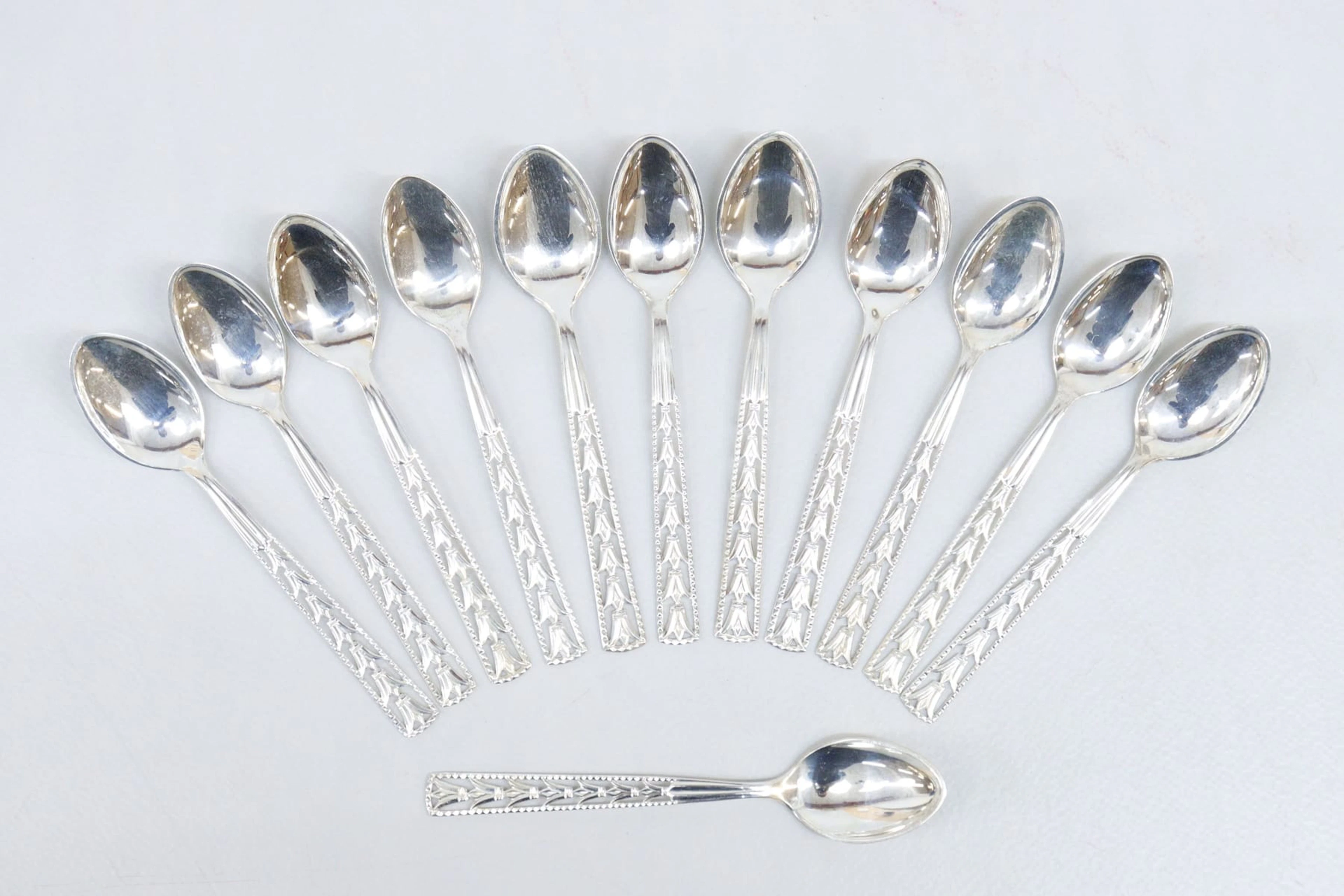 Skedar, 12st, silver 830, GEWE "Victoria", vikt 108 gram