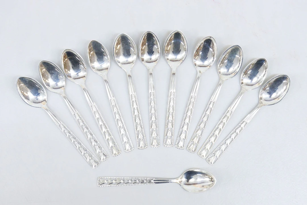 Skedar, 12st, silver 830, GEWE "Victoria", vikt 108 gram
