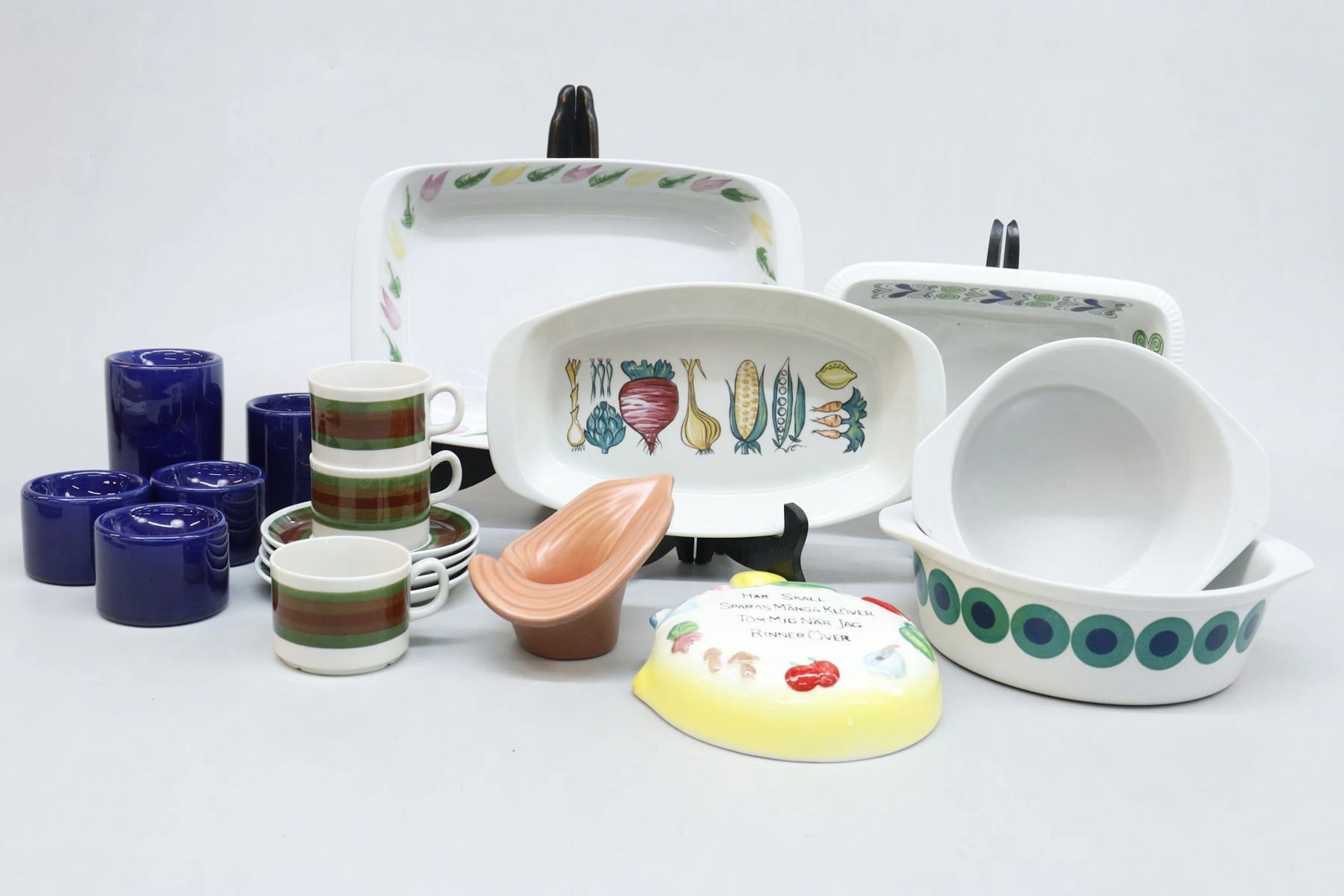 Servisdelar, retro, bla Villeroy & Boch, Höganäs, UE, Rörstrand