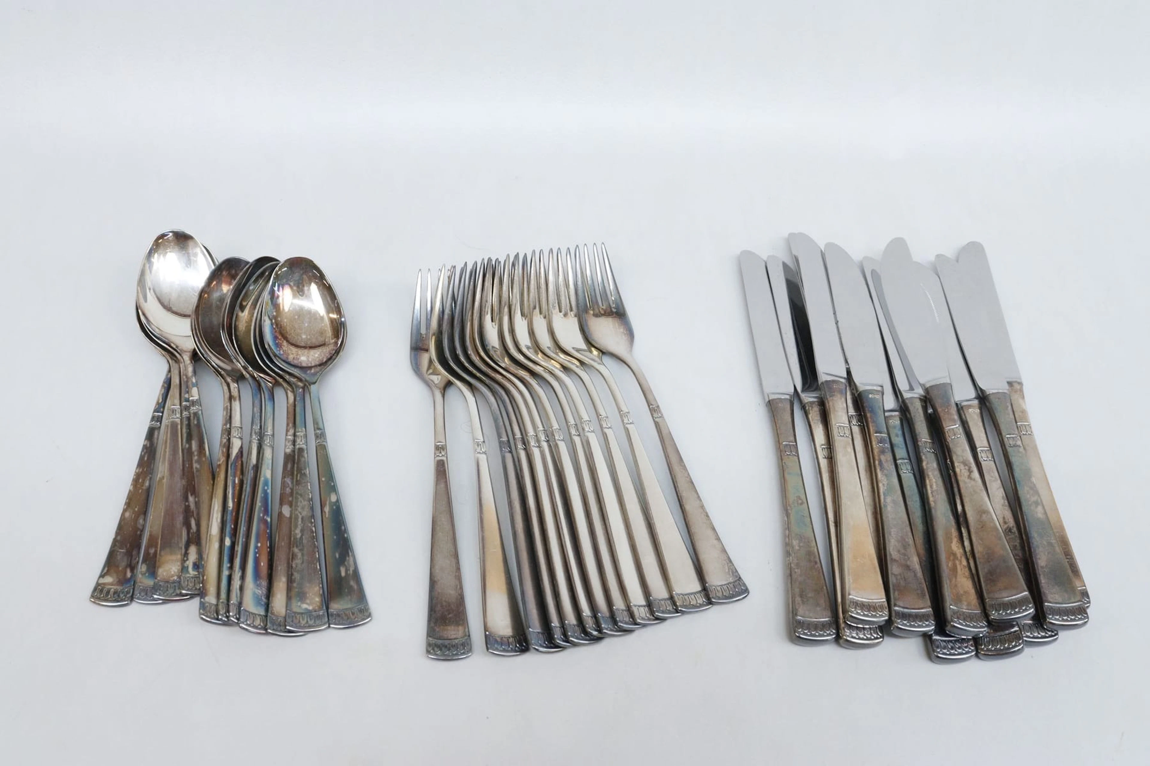 Matbestick, 36 delar, nysilver