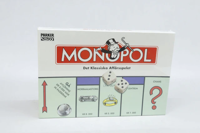 Sällskapsspel, Monopol, inplastat obegagnat