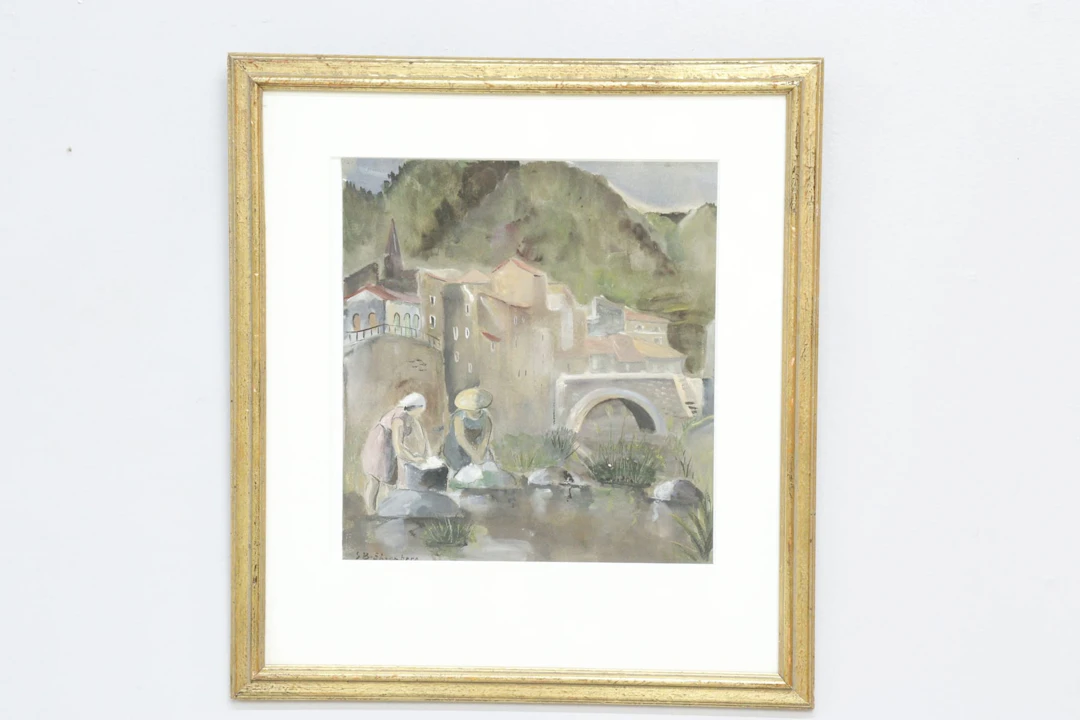 Solveigh Borggren Ehrenberg, gouache, signerad