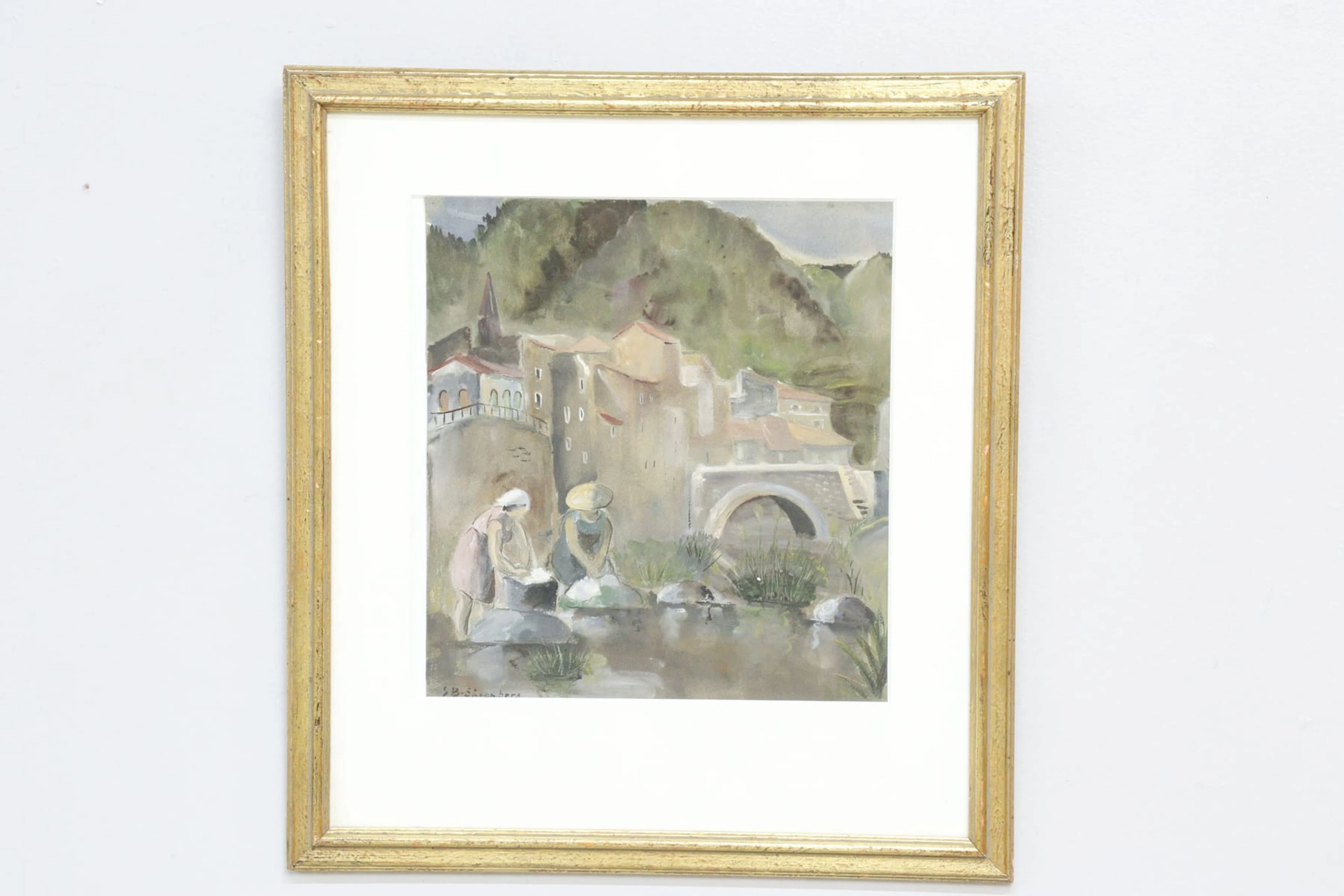 Solveigh Borggren Ehrenberg, gouache, signerad