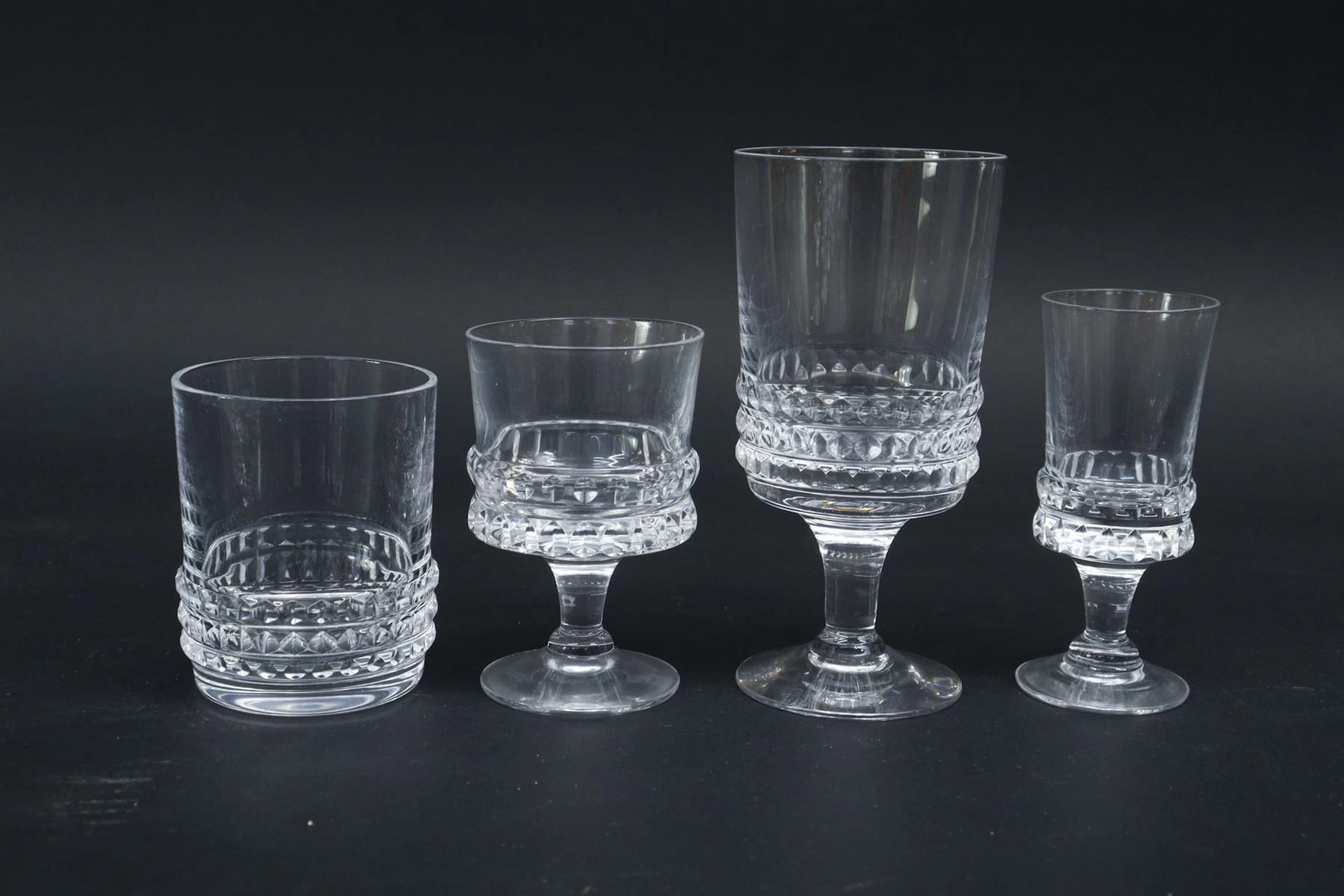 Glasservis, 40 delar, "Corona", Bengt Edenfalk, Skruf
