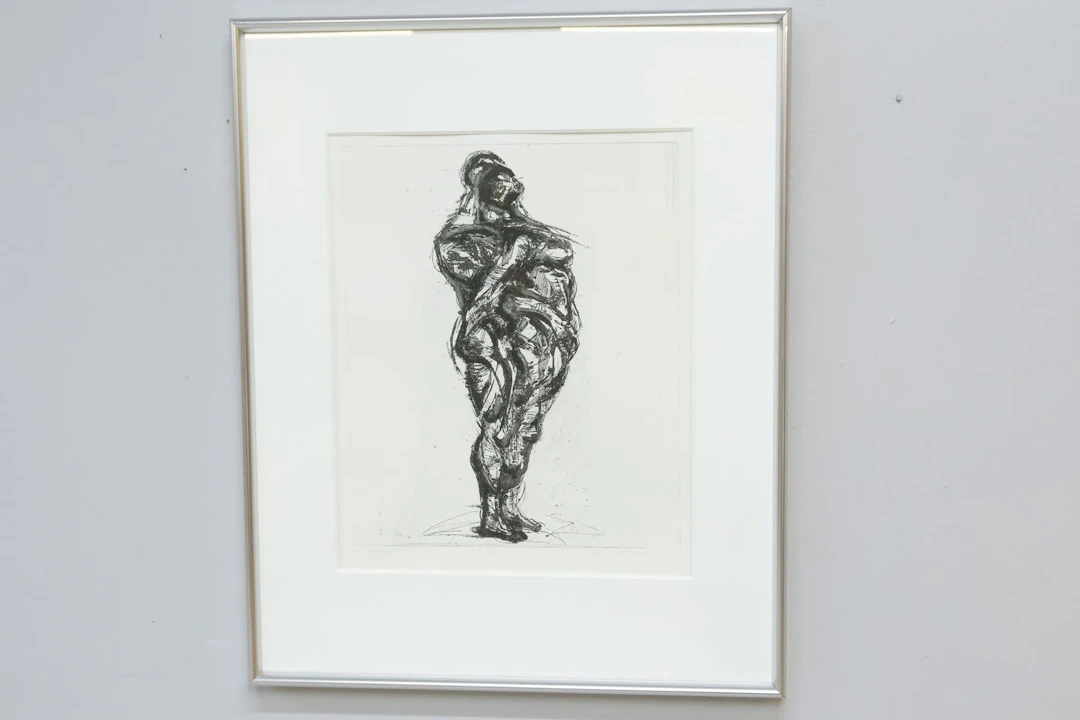 Jeanette Lindstedt, etsning, signerad