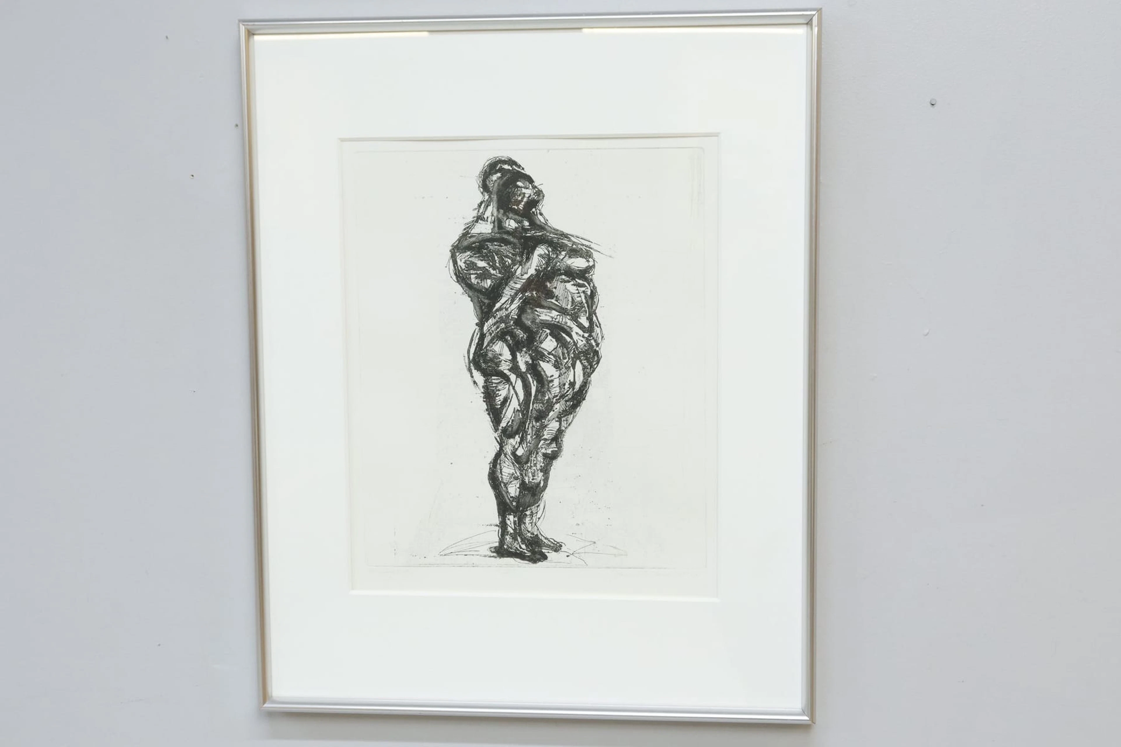 Jeanette Lindstedt, etsning, signerad