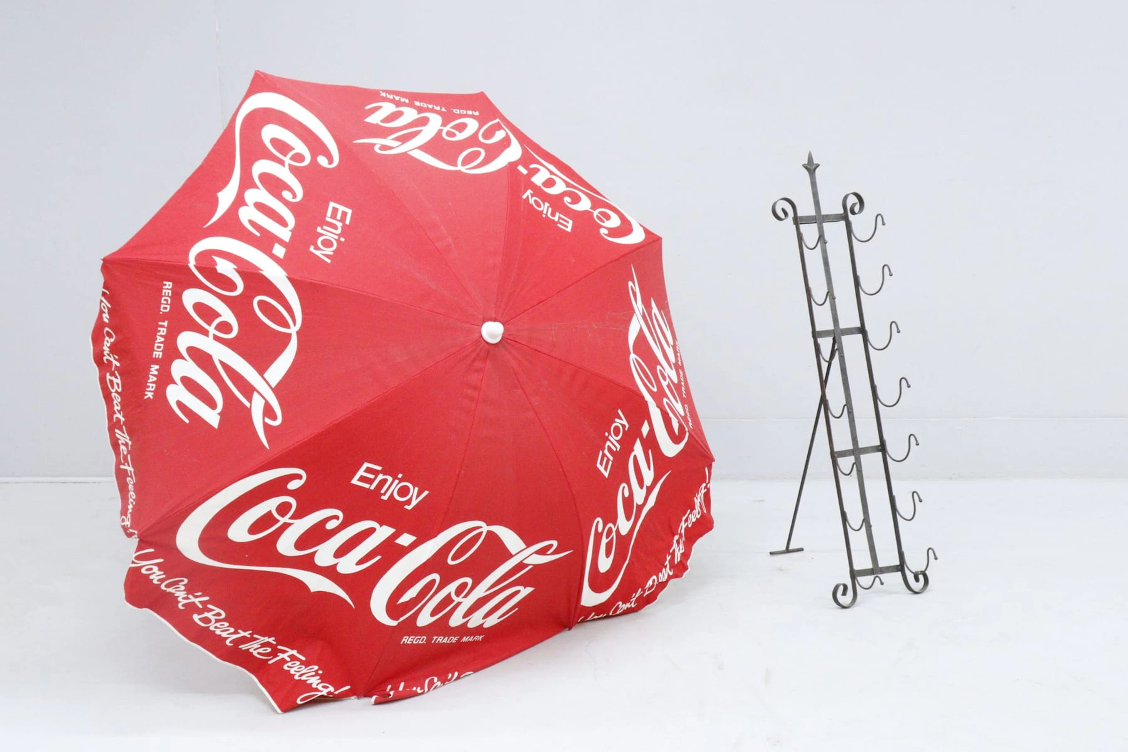 Reklamparasoll, Coca-Cola, och vinställ
