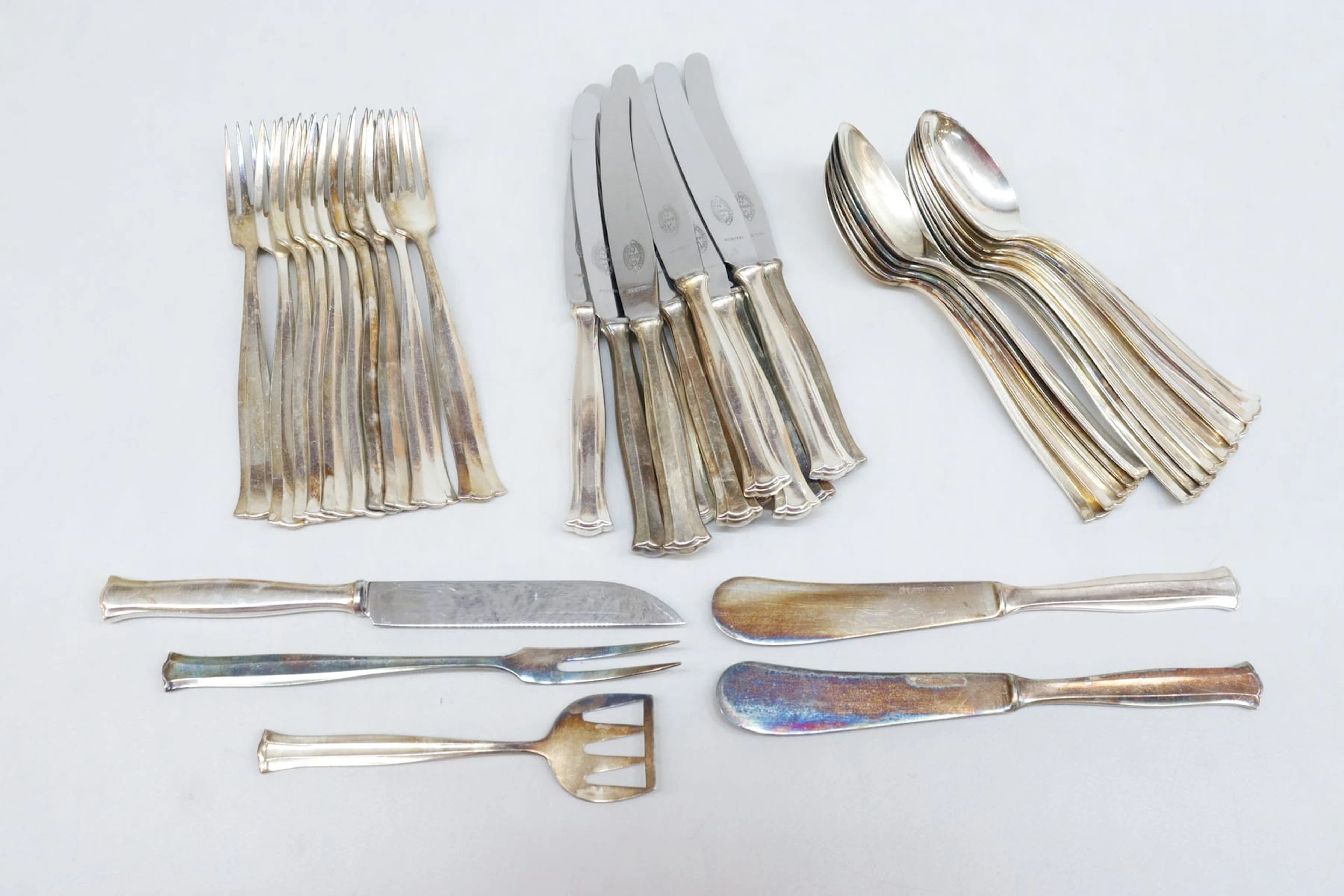 Bestick, 38 delar, nysilver, "Birgitta"
