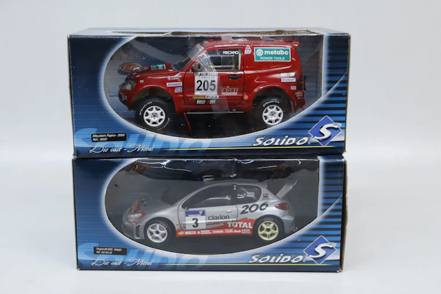 Samlarbilar, 2st, Peugeot och Mitsubishi, *Solido