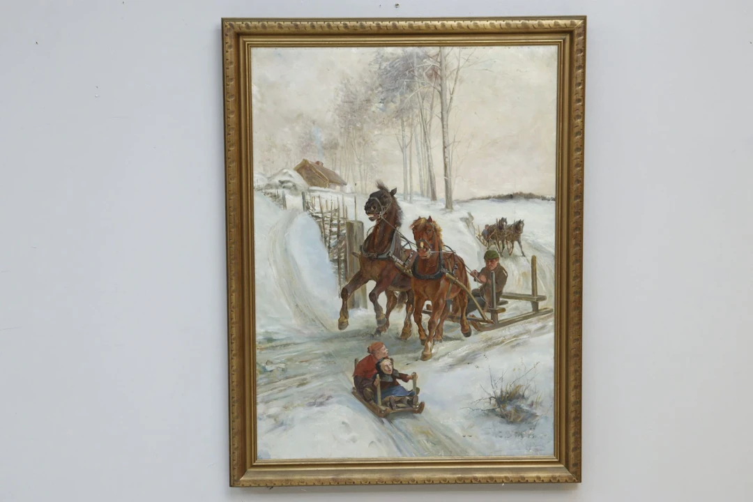 Oidentifierad konstnär, olja på duk, signerad