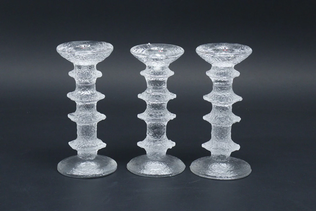 Ljusstakar, 3st, "Festivo", Timo Sarpaneva, Iittala