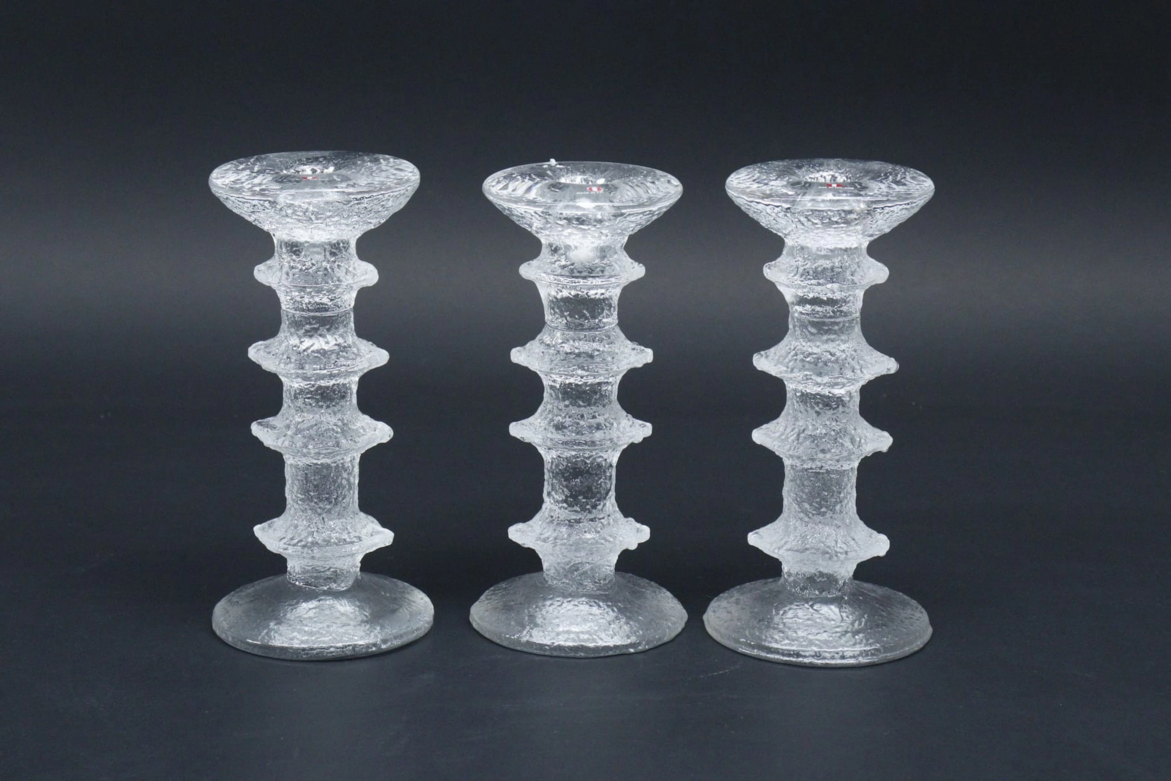 Ljusstakar, 3st, "Festivo", Timo Sarpaneva, Iittala