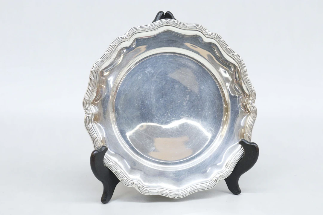 Fat, silver, CG Hallberg, vikt 282 gram