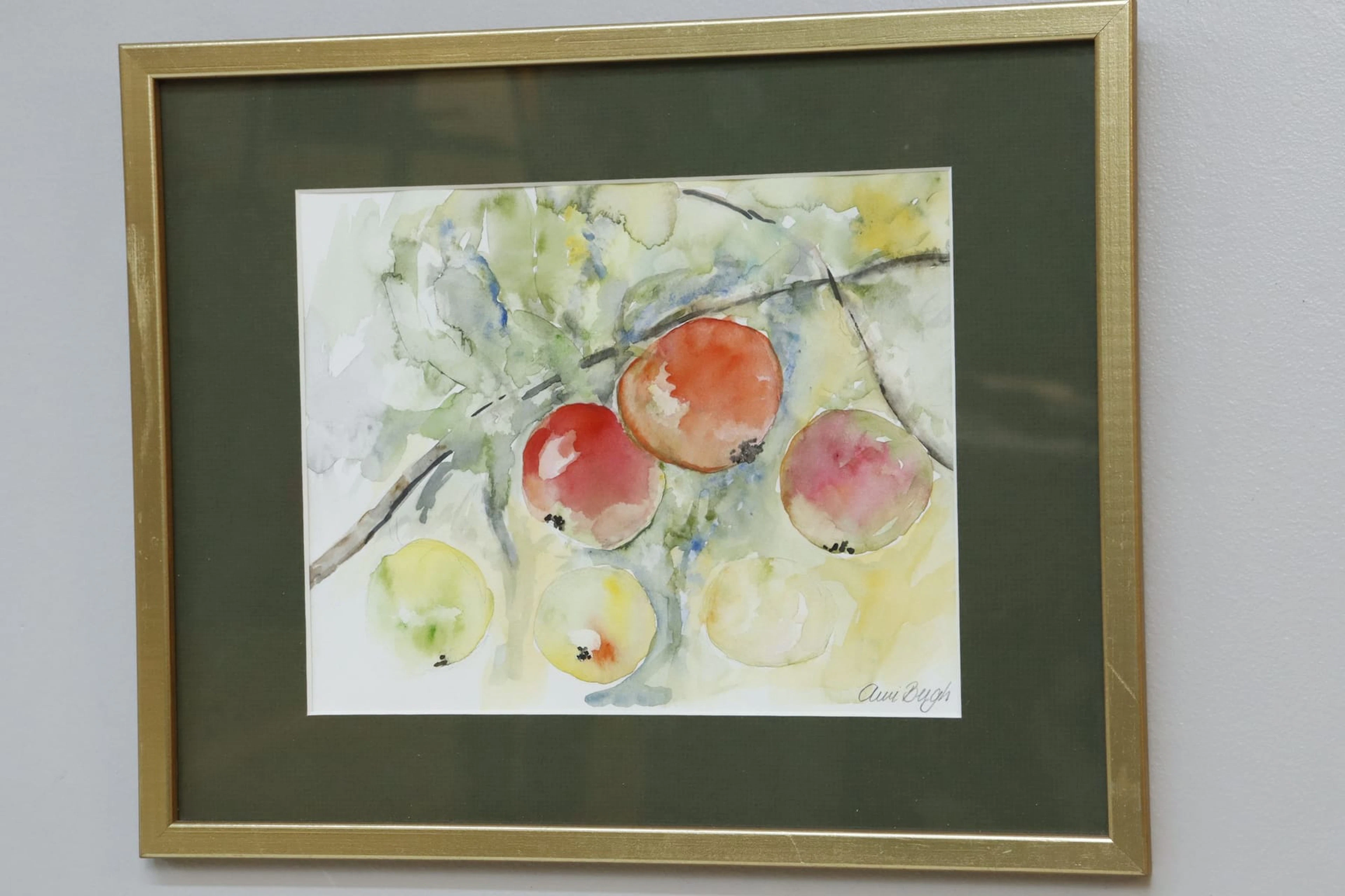 Ann-Marie Bergh, akvarell, signerad