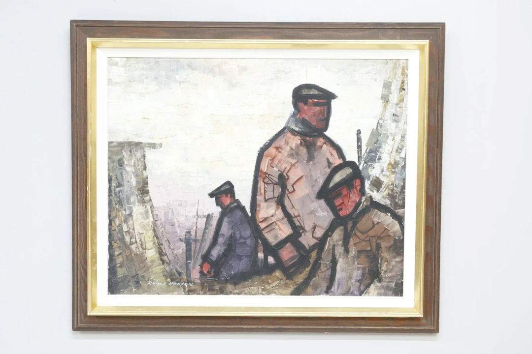 Roald Hansen, olja på duk, signerad
