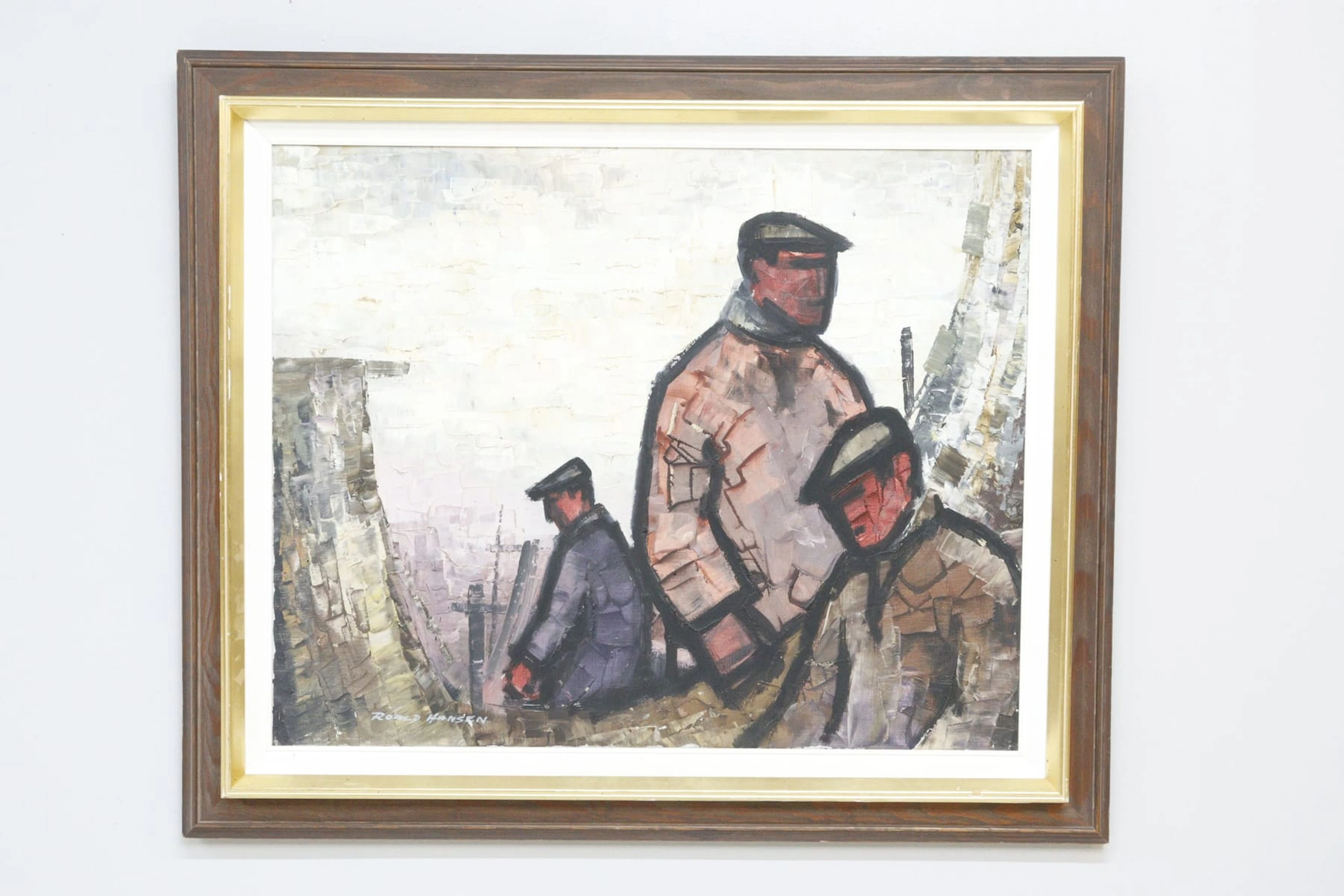 Roald Hansen, olja på duk, signerad