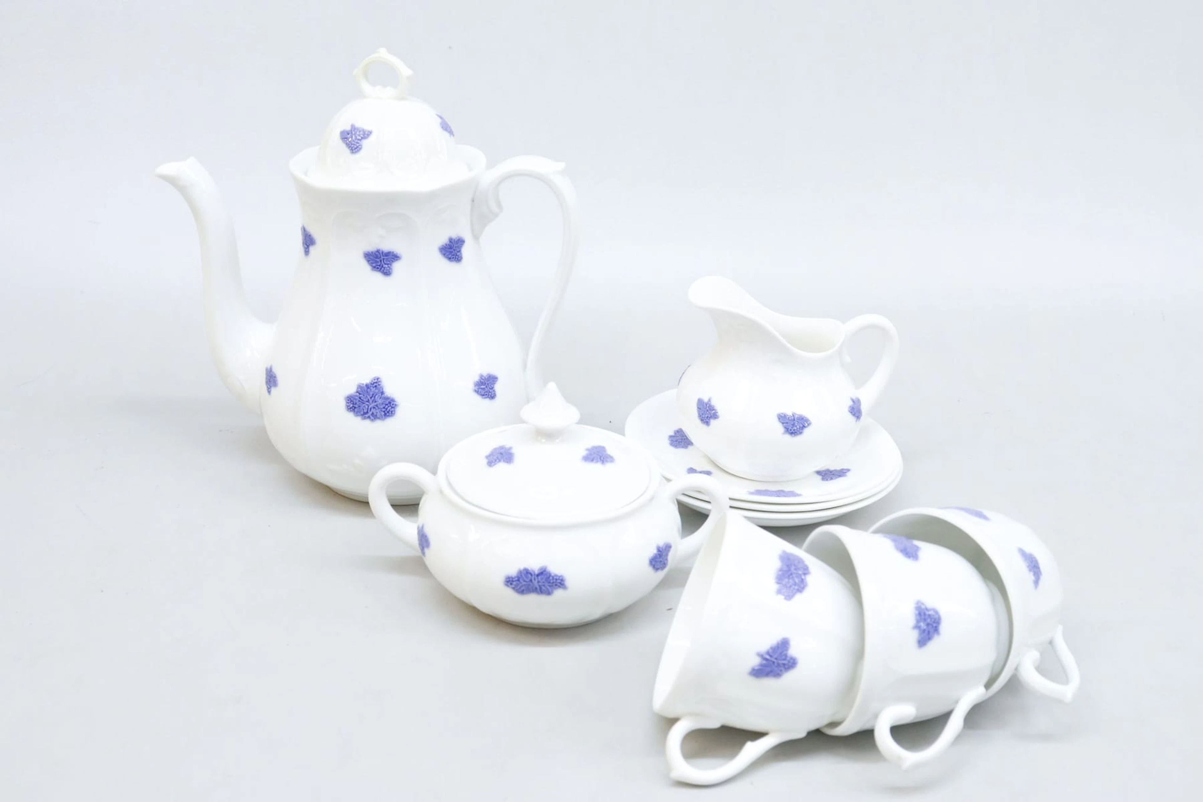 Kaffeservis, 9 delar, "Blå Blom", Gustavsberg