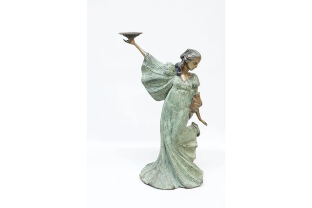 Skulptur, patinerad brons, art deco-stil