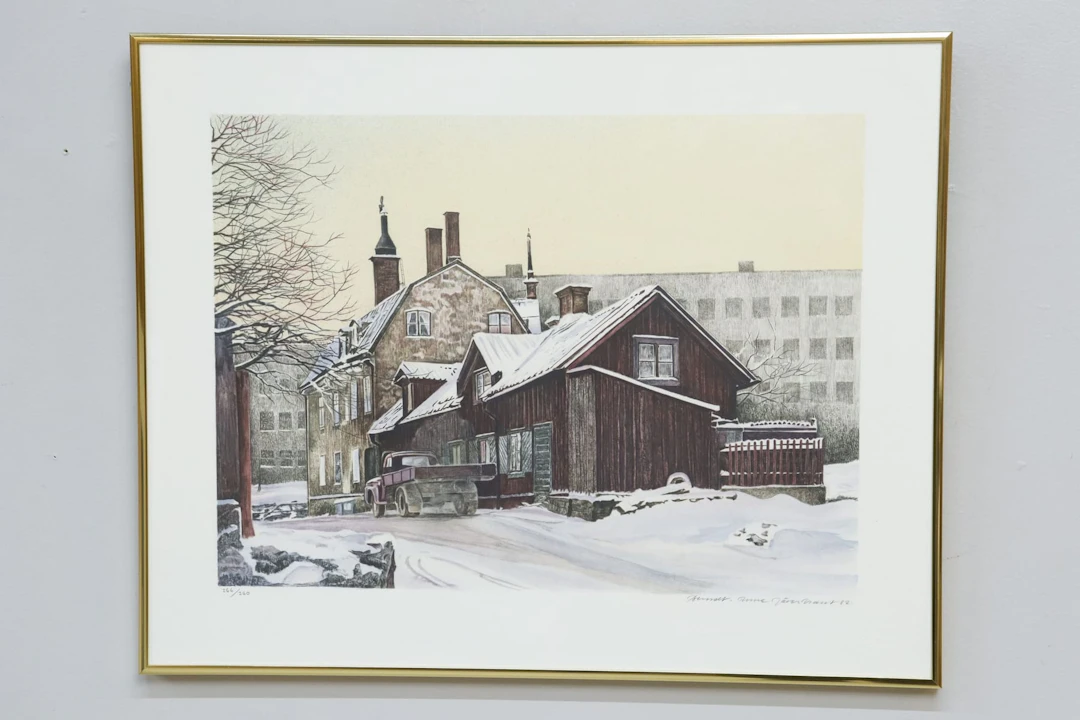 Berndt-Rune Jäverbrant, litografi, signerad