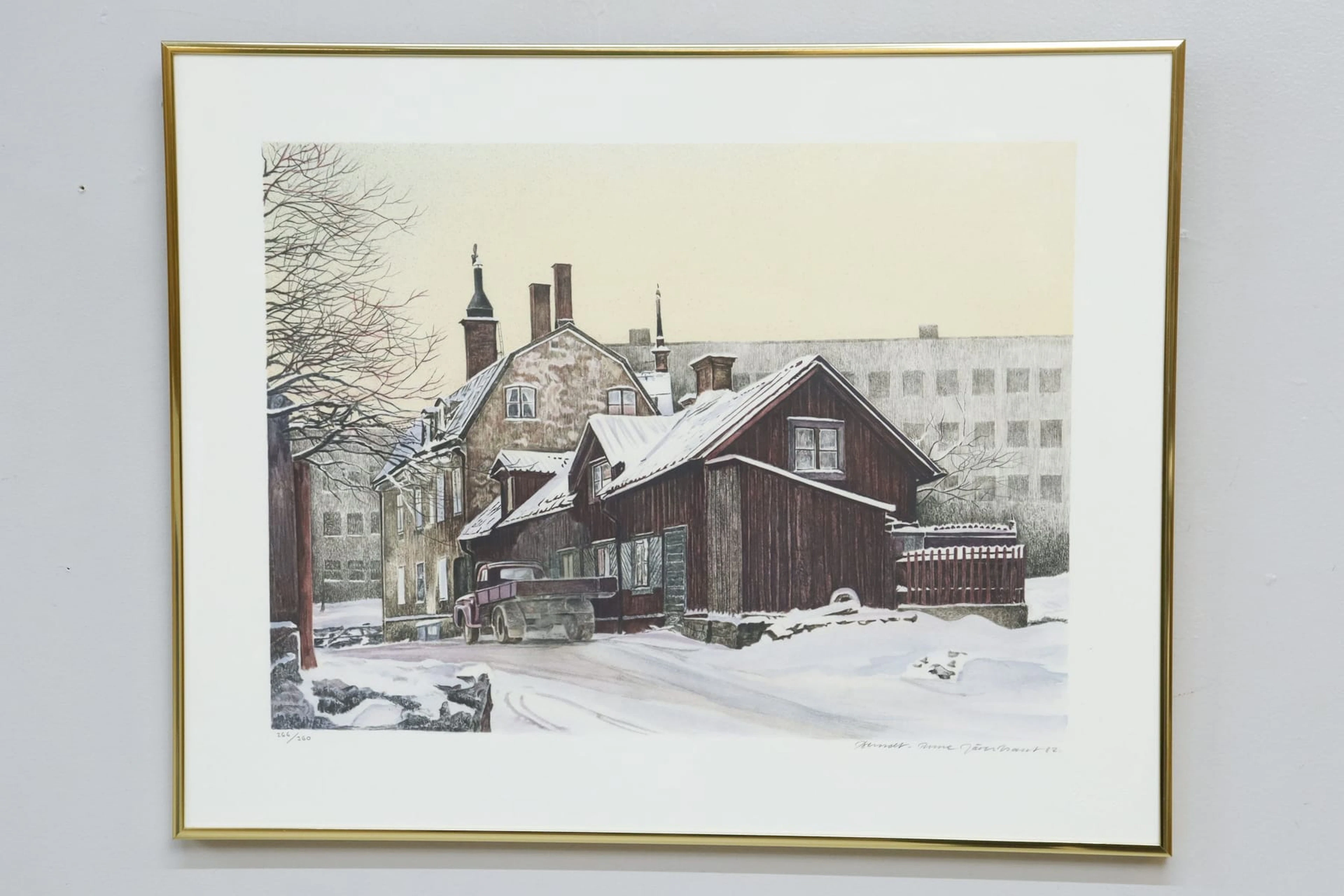 Berndt-Rune Jäverbrant, litografi, signerad