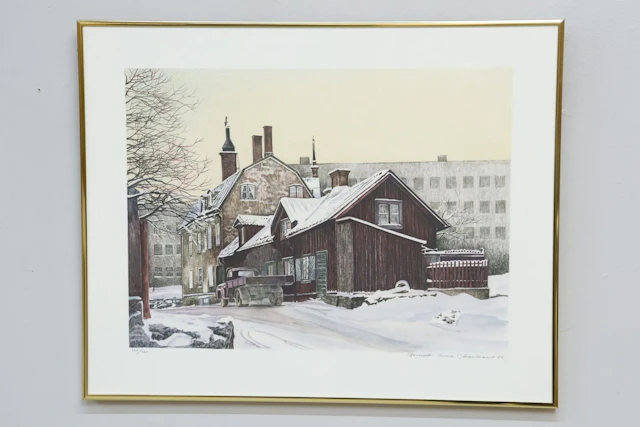 Berndt-Rune Jäverbrant, litografi, signerad