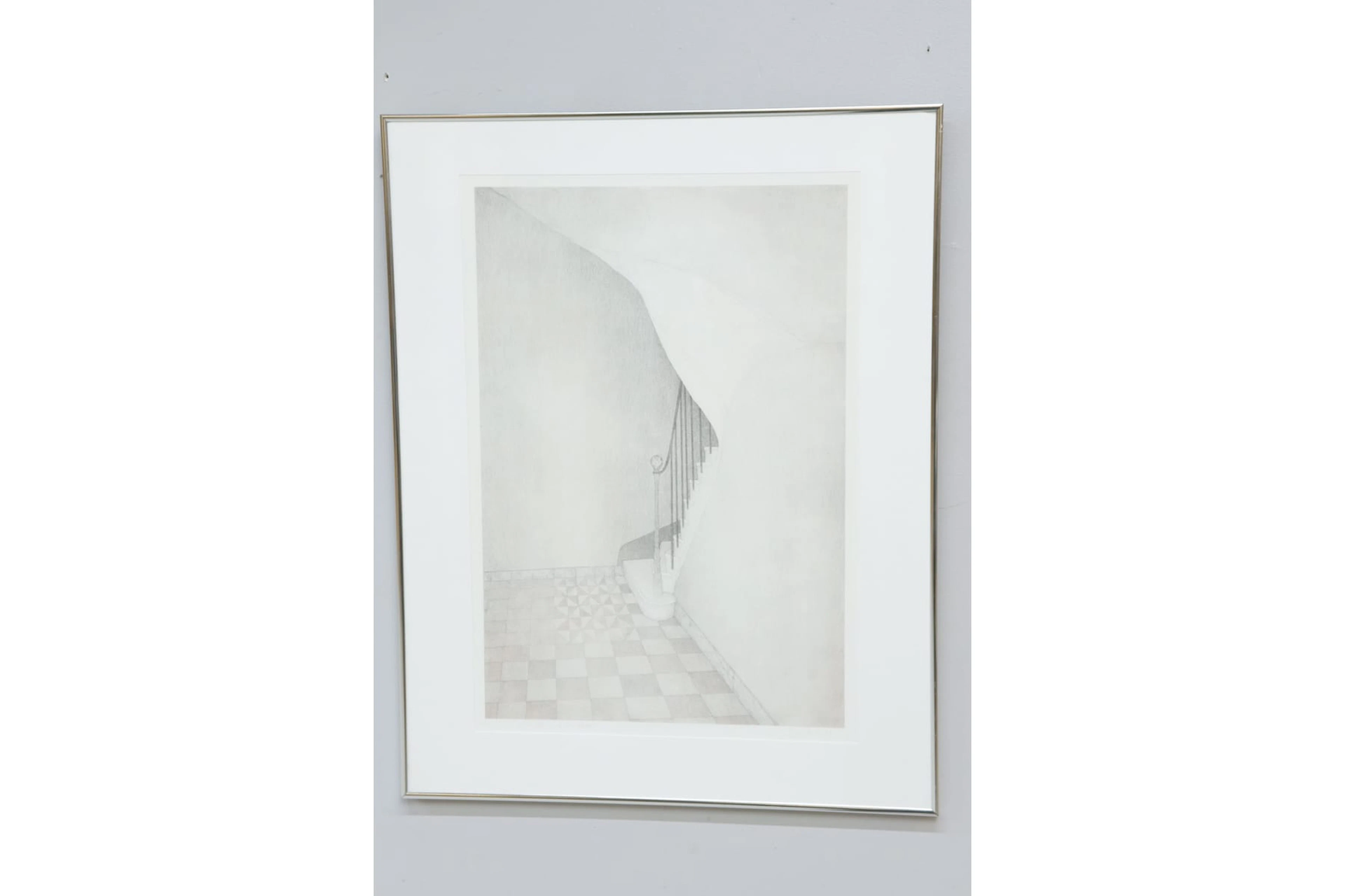 Curt Fors, litografi, signerad
