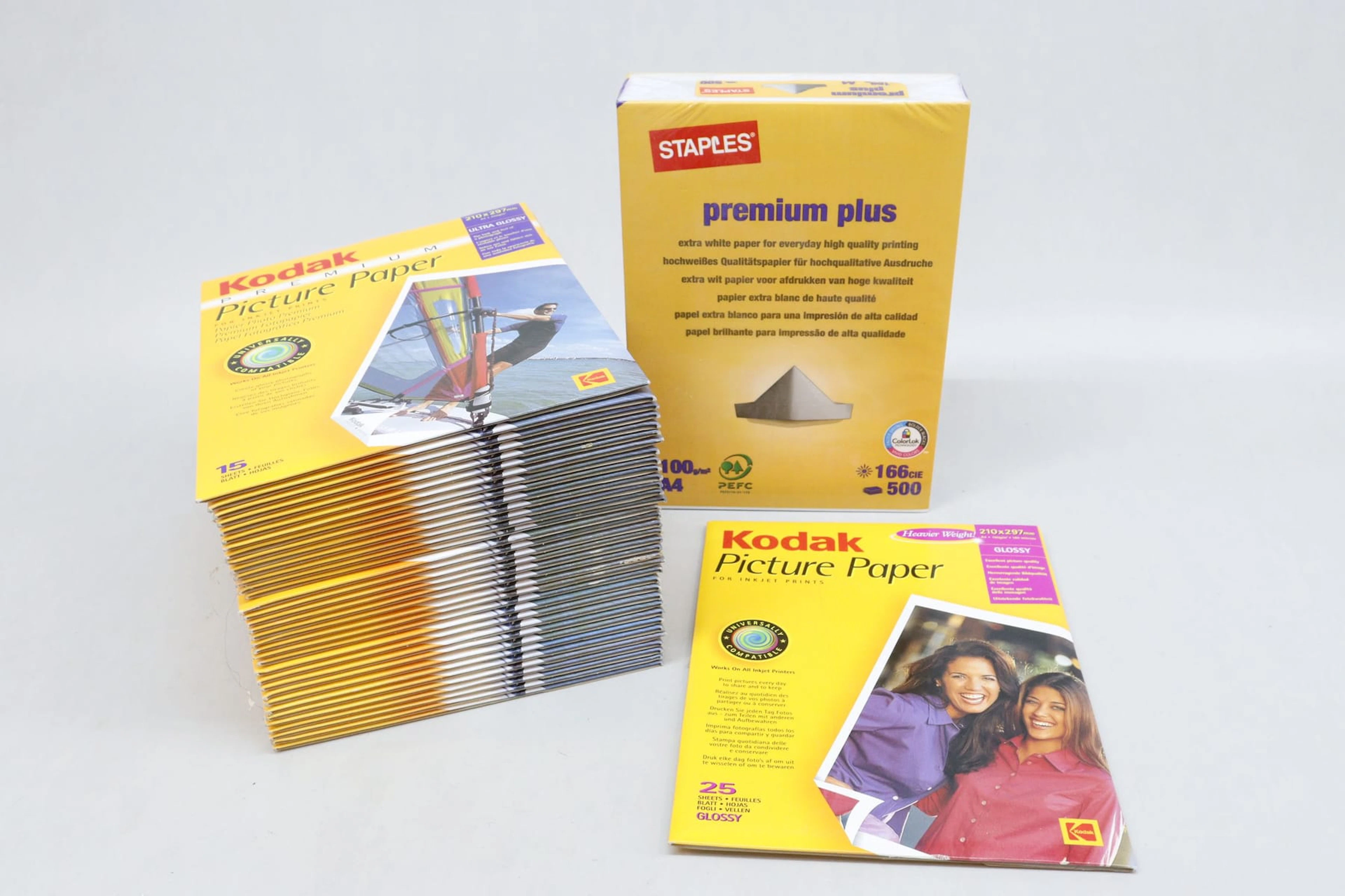Papper, A4 och A3, fotopapper, Kodak