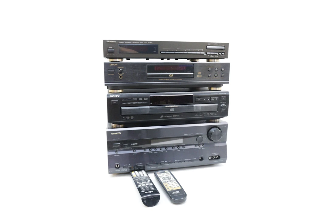Stereodelar, Onkyo, Sony, Denon och Technics