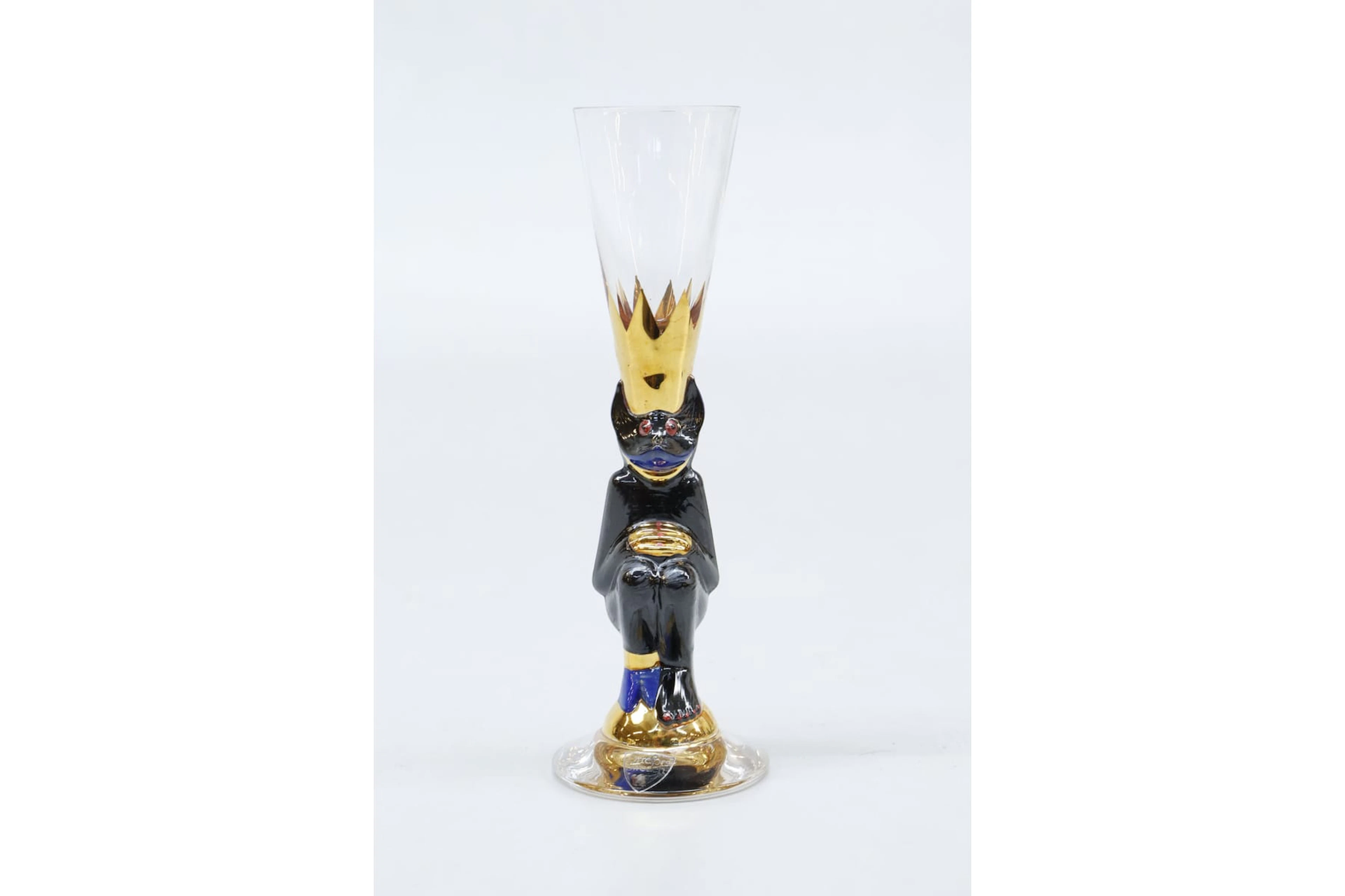 Snapsglas, "Djävul", Gunnar Cyrén, Orrefors, från Nobelservisen, signerat