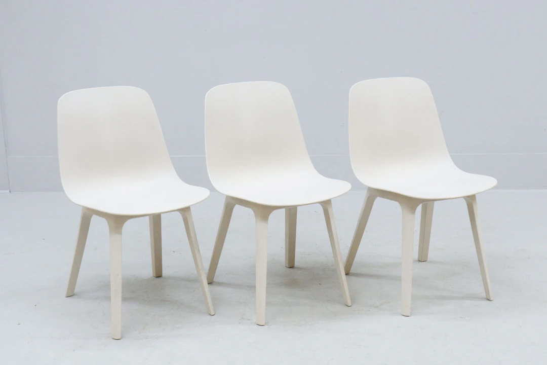 Stolar, 3st, "Odger", Ikea, kompositmaterial