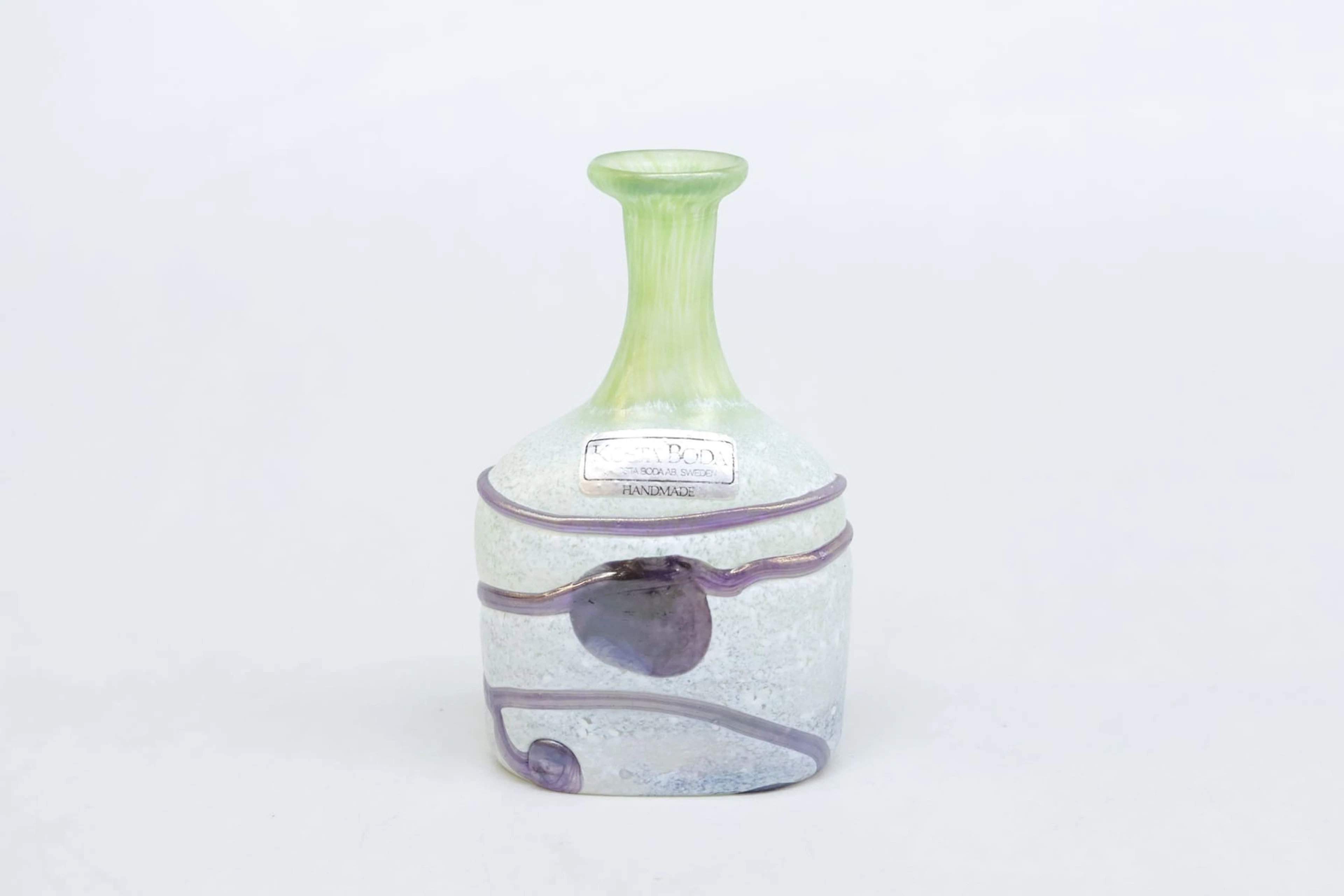 Miniatyrvas, Bertil Vallien "Galaxy", Kosta Boda, signerad
