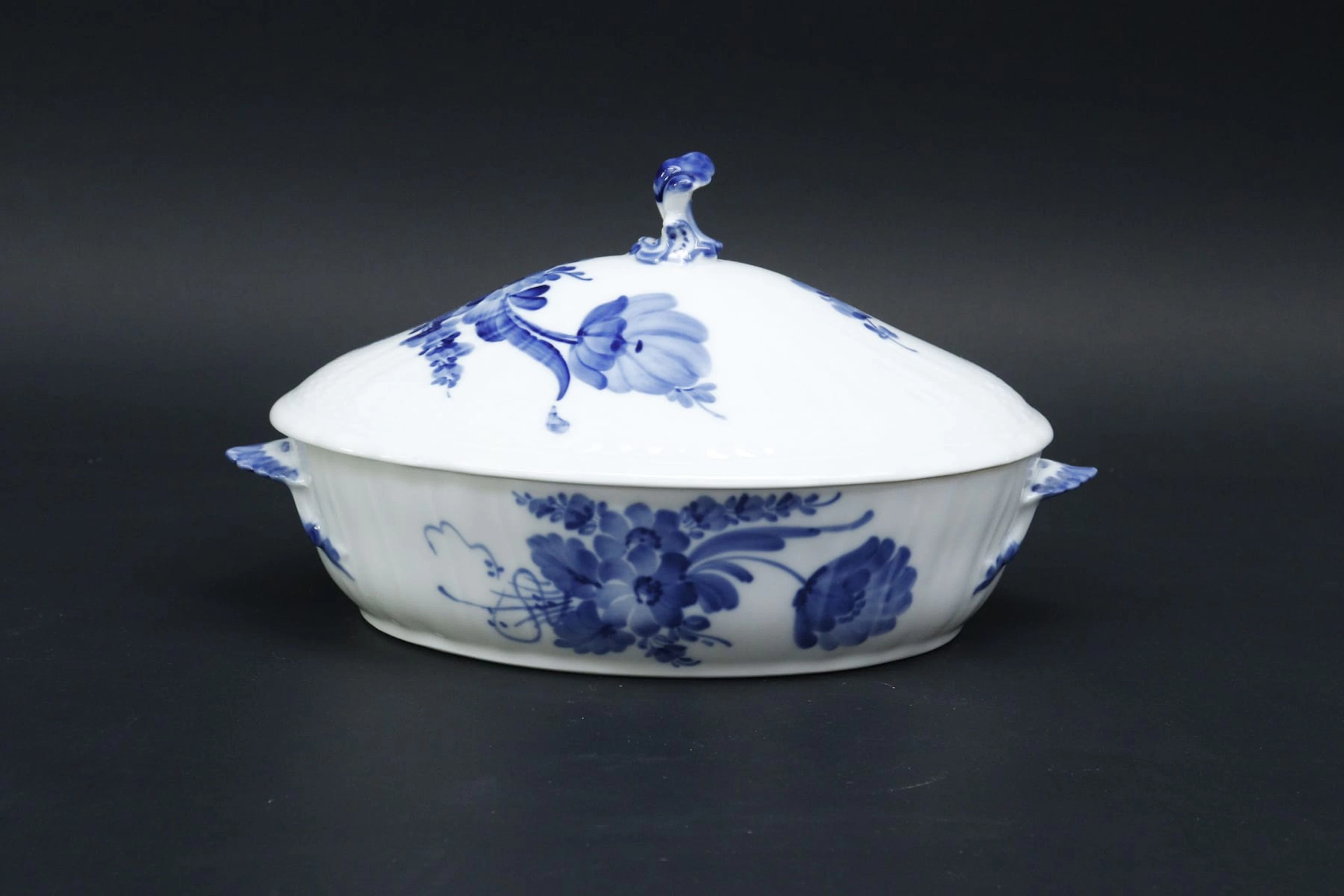 Terrin, "Blå Blomster", Royal Copenhagen