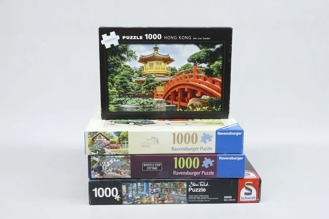 Pussel, 4st, 1000-bitar